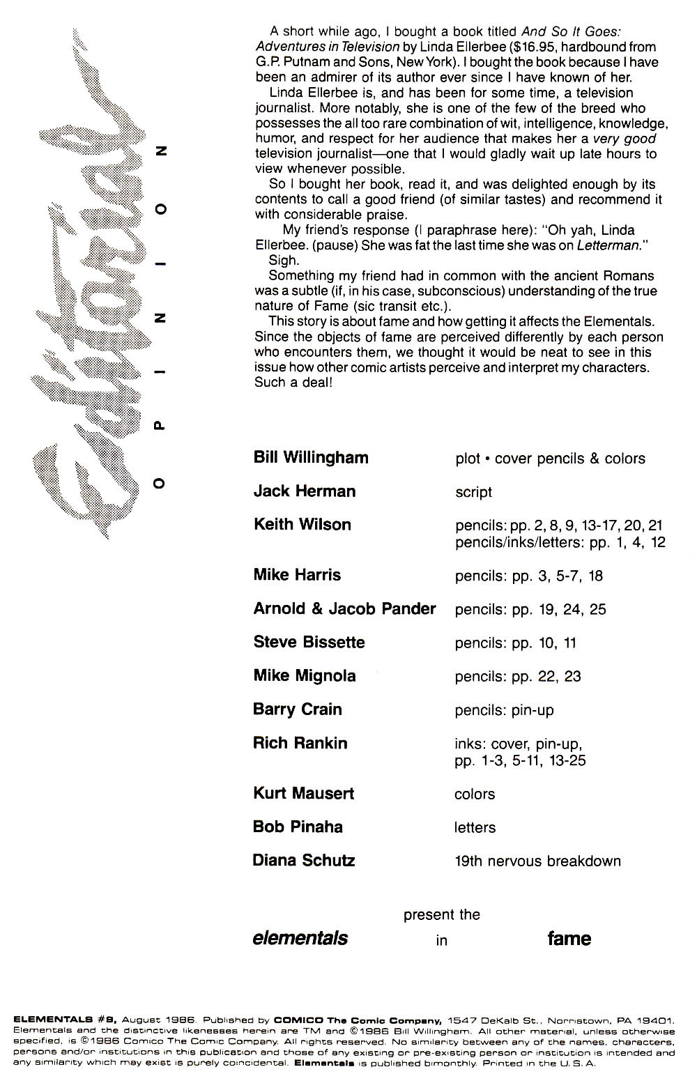 Read online Elementals (1984) comic -  Issue #9 - 2