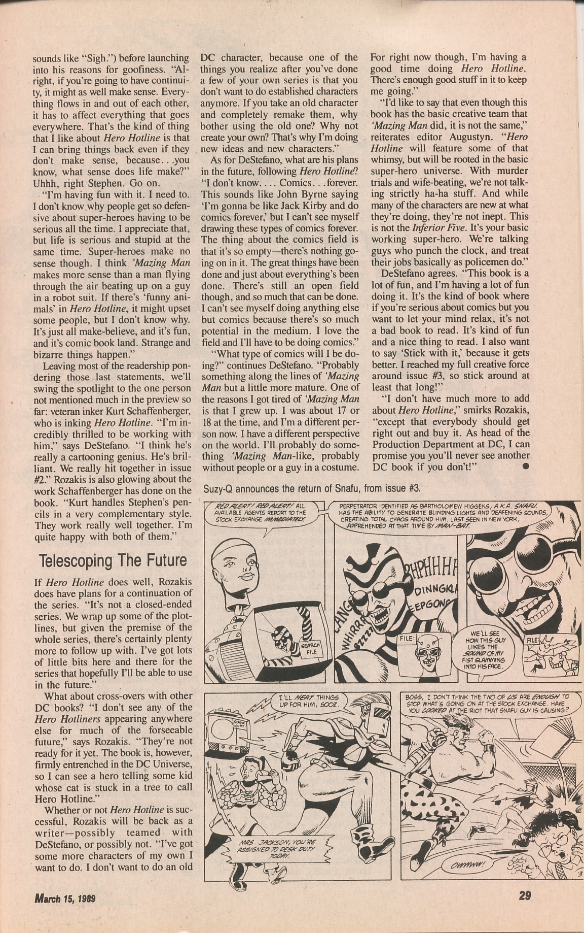 Read online Amazing Heroes comic -  Issue #161 - 29