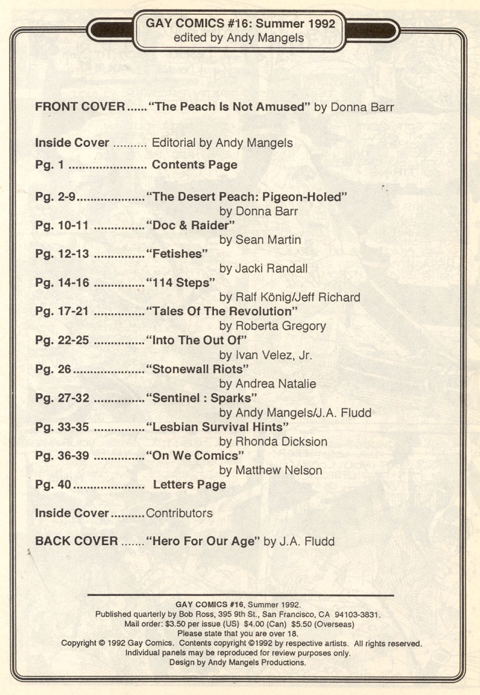 Read online Gay Comix (Gay Comics) comic -  Issue #16 - 4