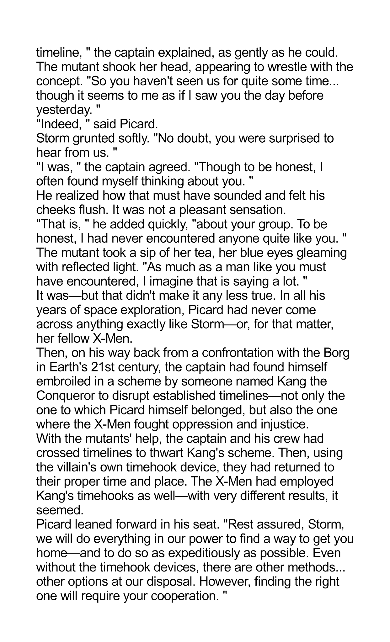 Read online Star Trek: The Next Generation/X-Men: Planet X comic -  Issue # TPB (Part 1) - 57