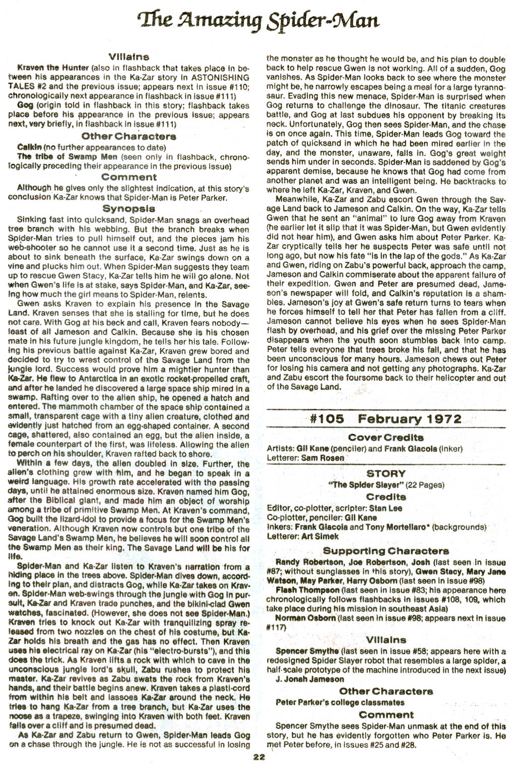 Read online The Official Marvel Index to The Amazing Spider-Man comic -  Issue #4 - 24