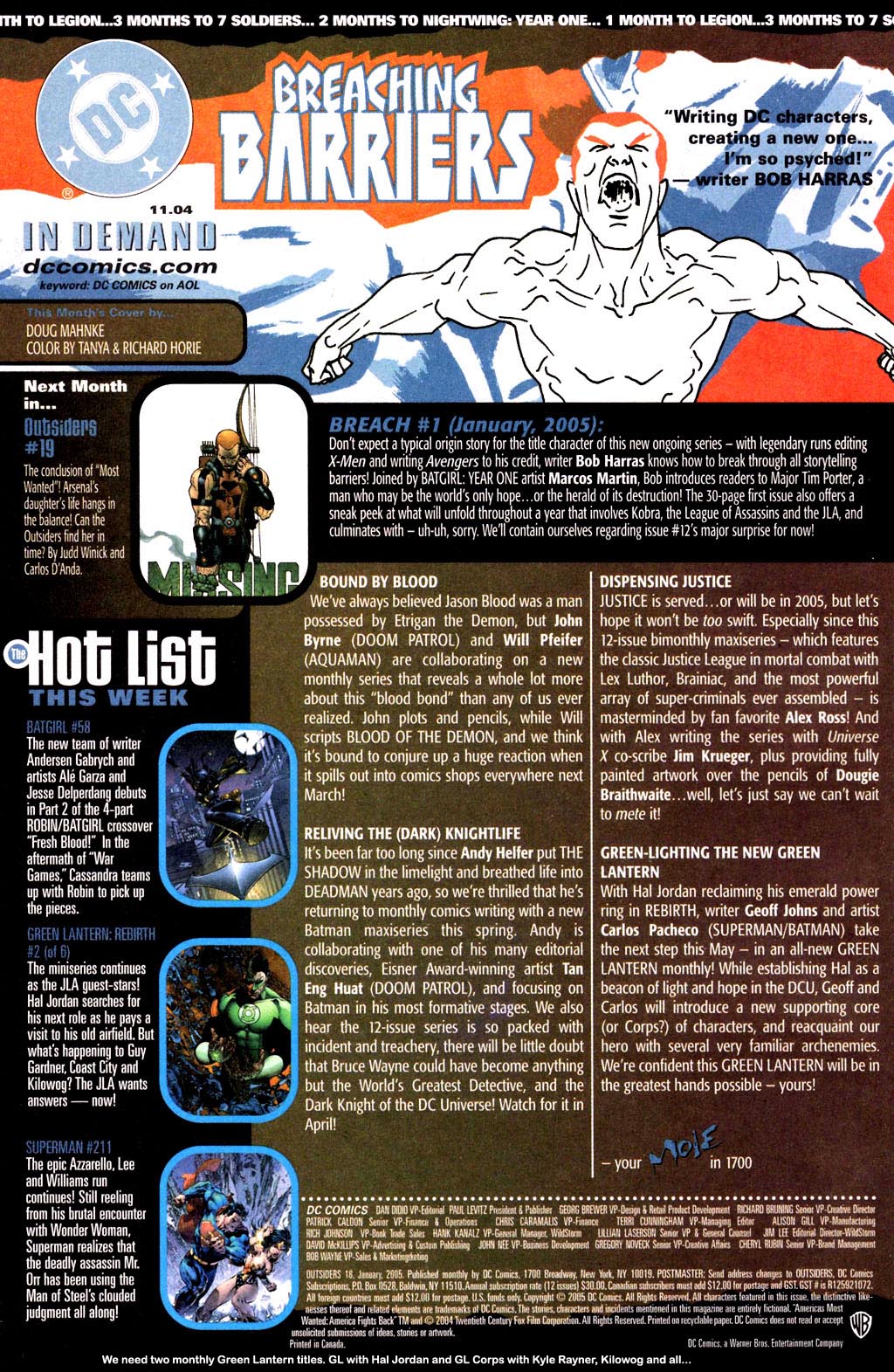 Read online Outsiders (2003) comic -  Issue #18 - 24