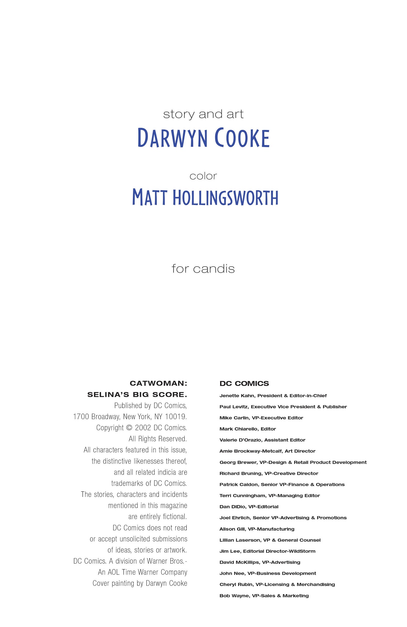 Read online Catwoman: Selina's Big Score comic -  Issue # Full - 3