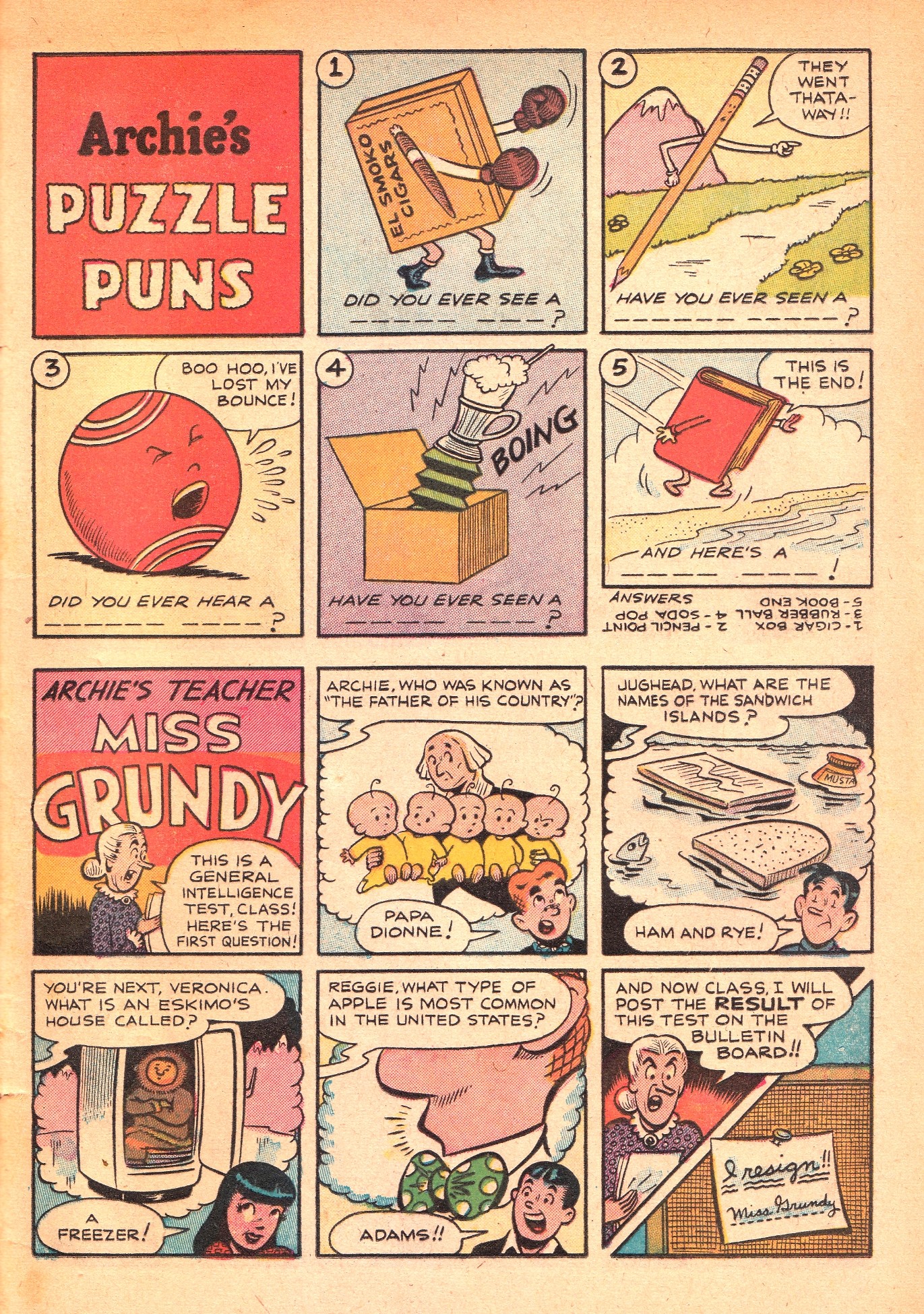 Read online Archie's Joke Book Magazine comic -  Issue #3 - 17