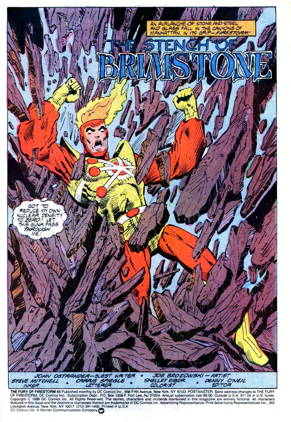 The Fury of Firestorm Issue #55 #59 - English 2