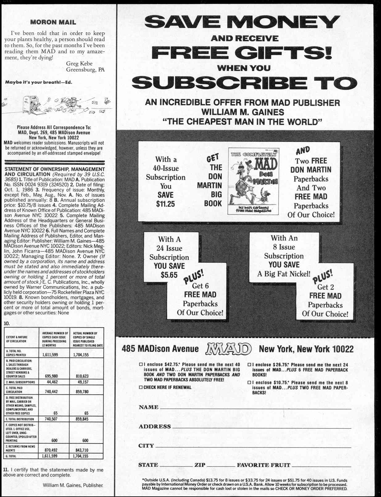 Read online MAD comic -  Issue #269 - 5