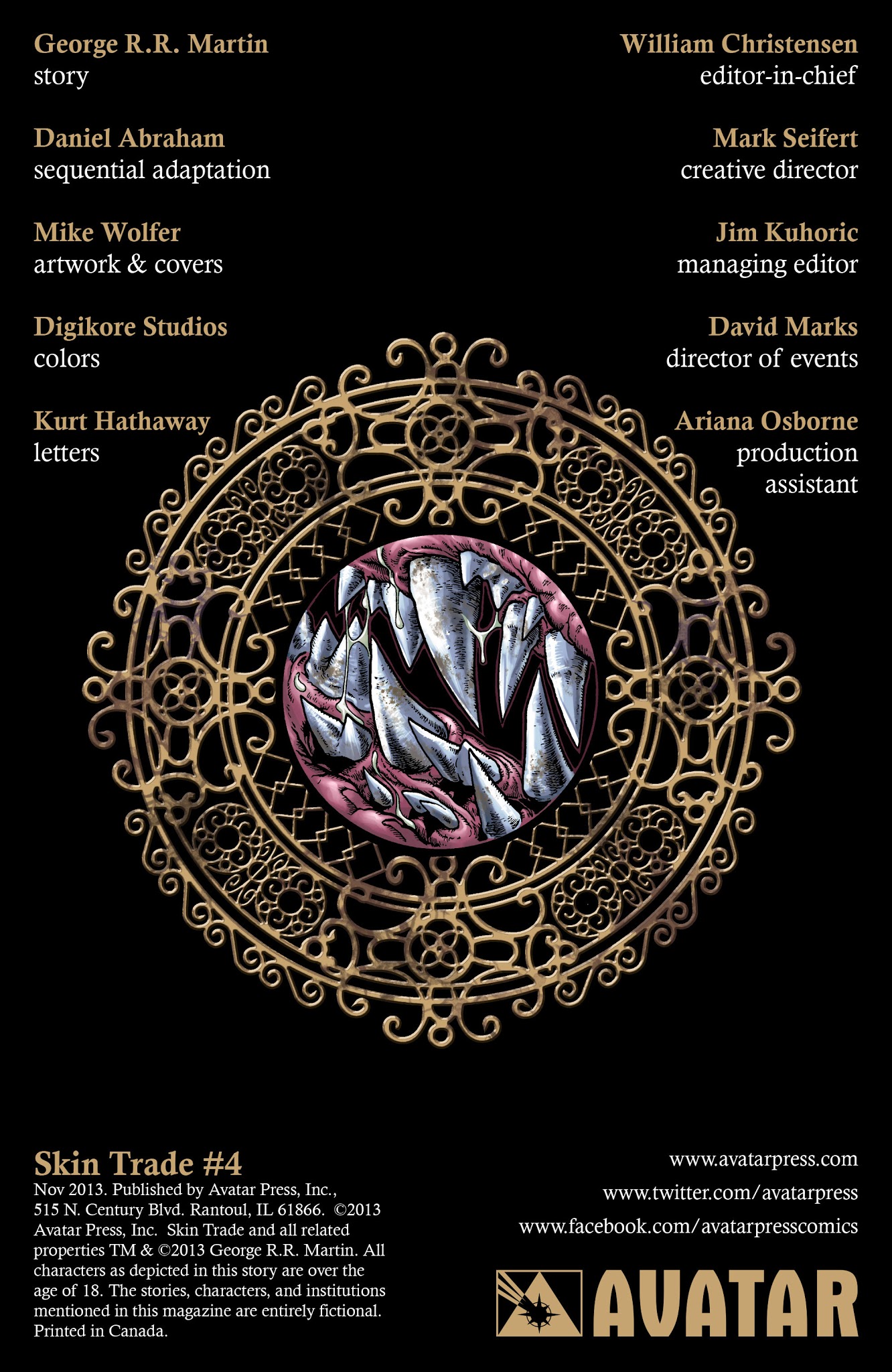 Read online Skin Trade comic -  Issue #4 - 5