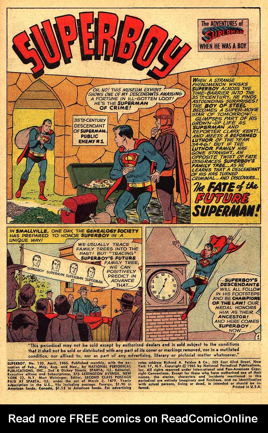 Read online Superboy (1949) comic -  Issue #120 - 2