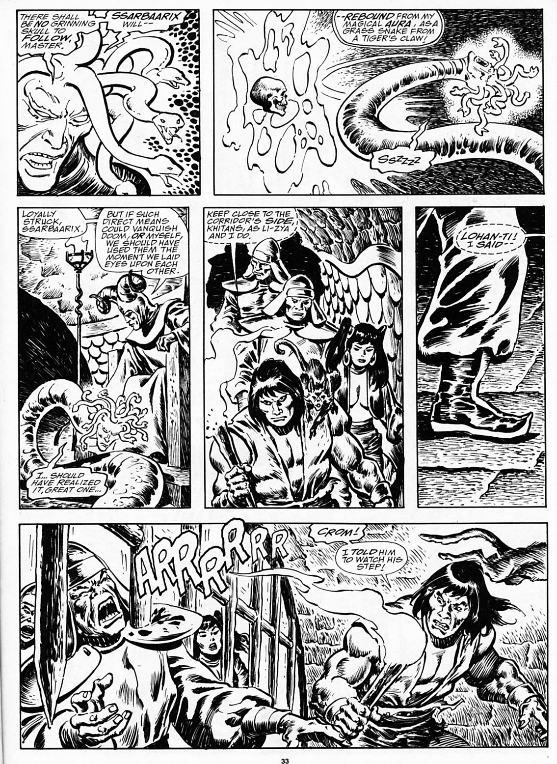 Read online The Savage Sword Of Conan comic -  Issue #191 - 35
