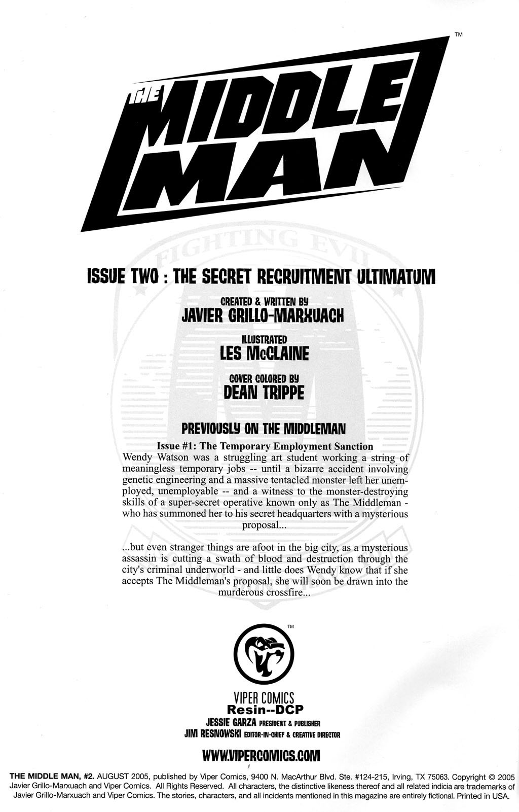 Read online The Middleman comic -  Issue #2 - 2
