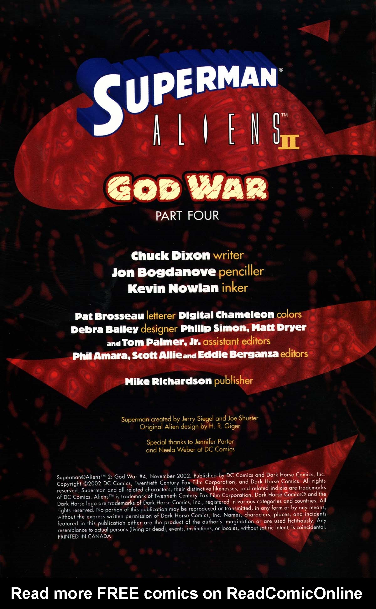 Read online Superman/Aliens 2: God War comic -  Issue #4 - 2
