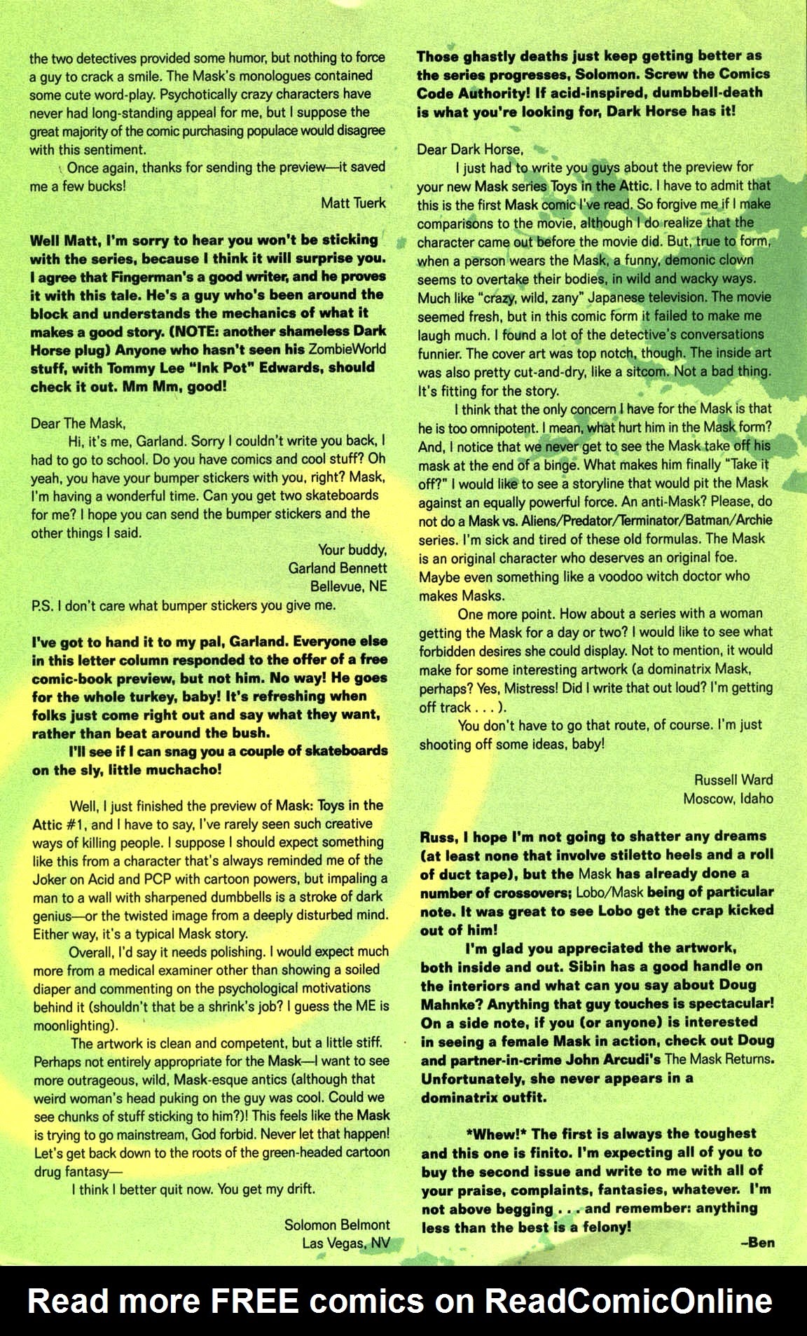 Read online The Mask: Toys In The Attic comic -  Issue #1 - 32