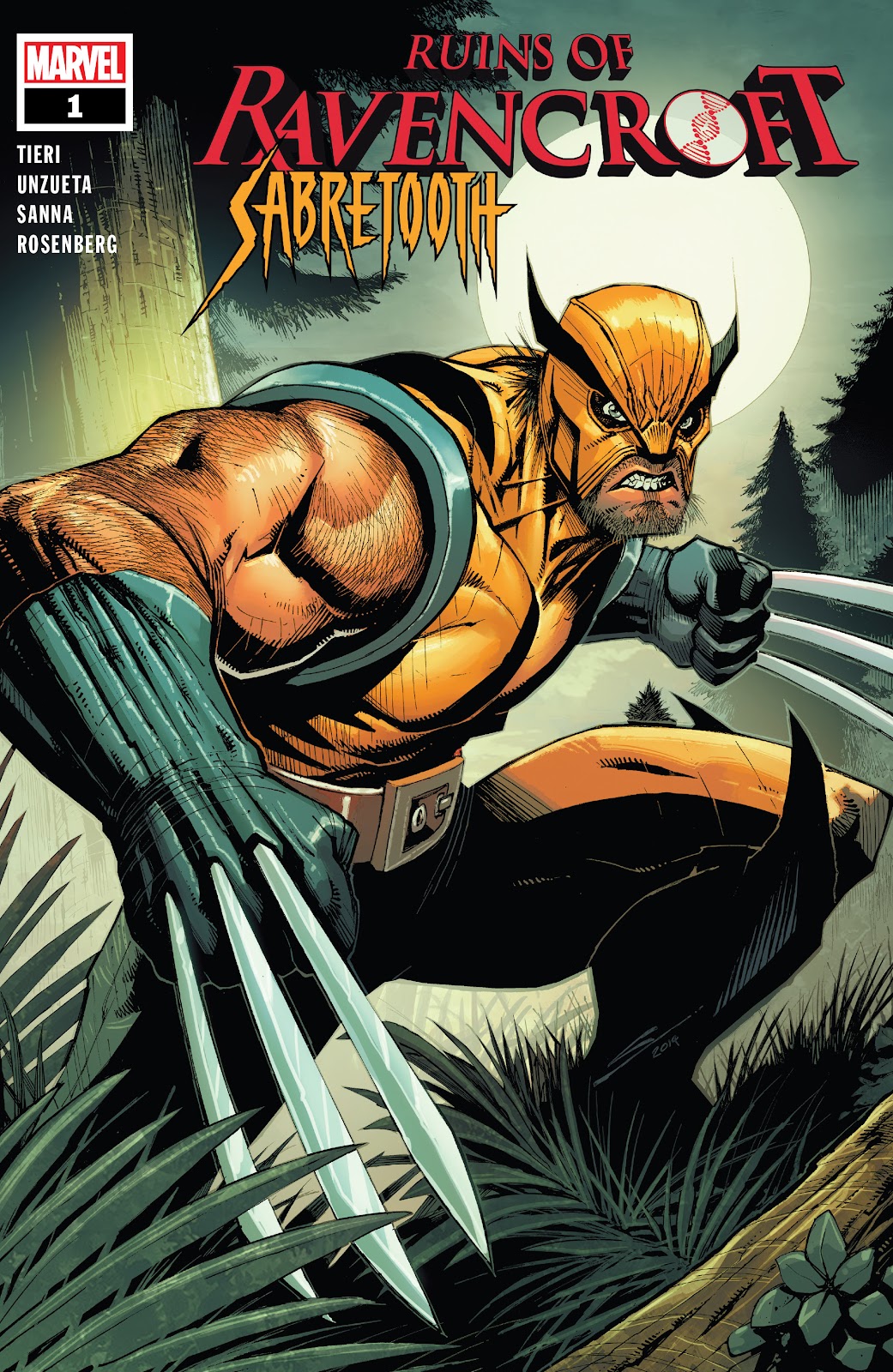 <{ $series->title }} issue Sabretooth - Page 1