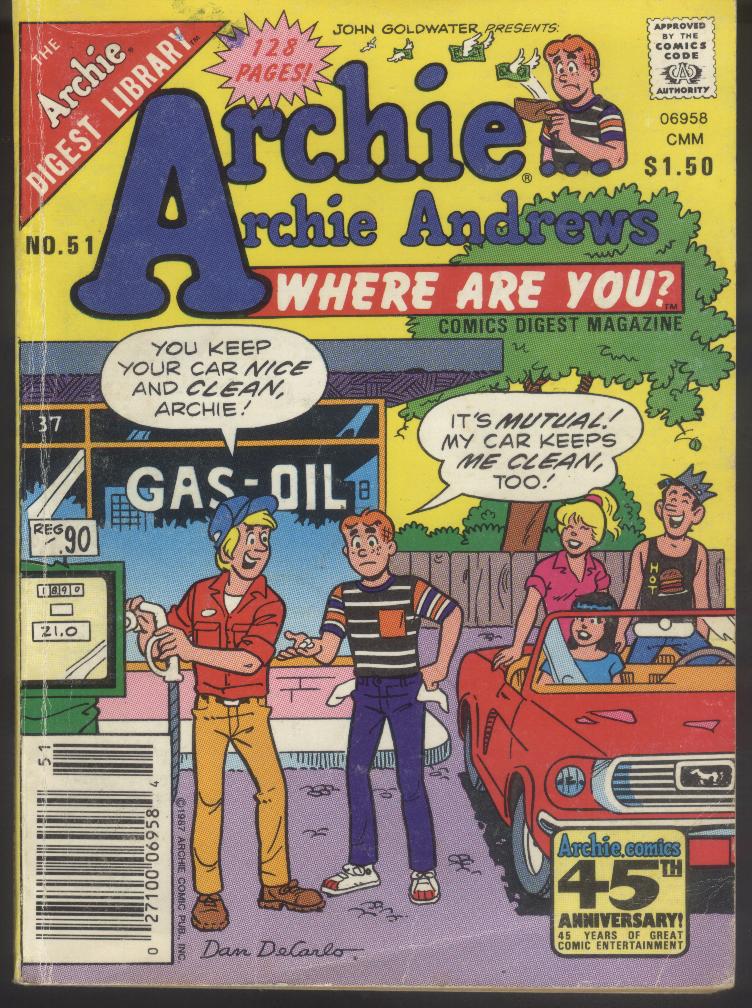 Read online Archie...Archie Andrews, Where Are You? Digest Magazine comic -  Issue #51 - 1