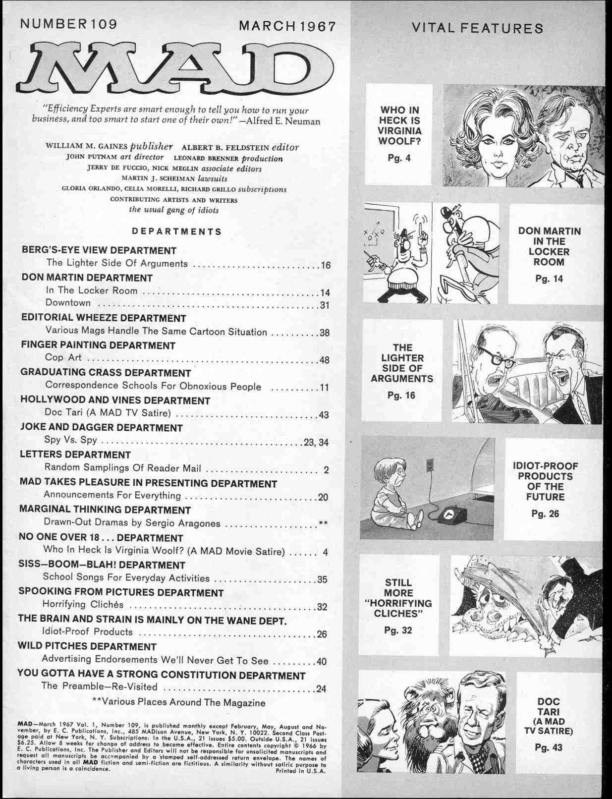 Read online MAD comic -  Issue #109 - 3