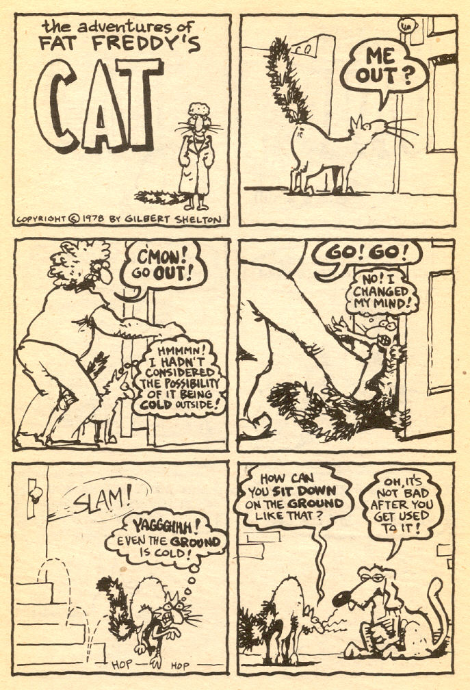 Read online Adventures of Fat Freddy's Cat comic -  Issue #5 - 18