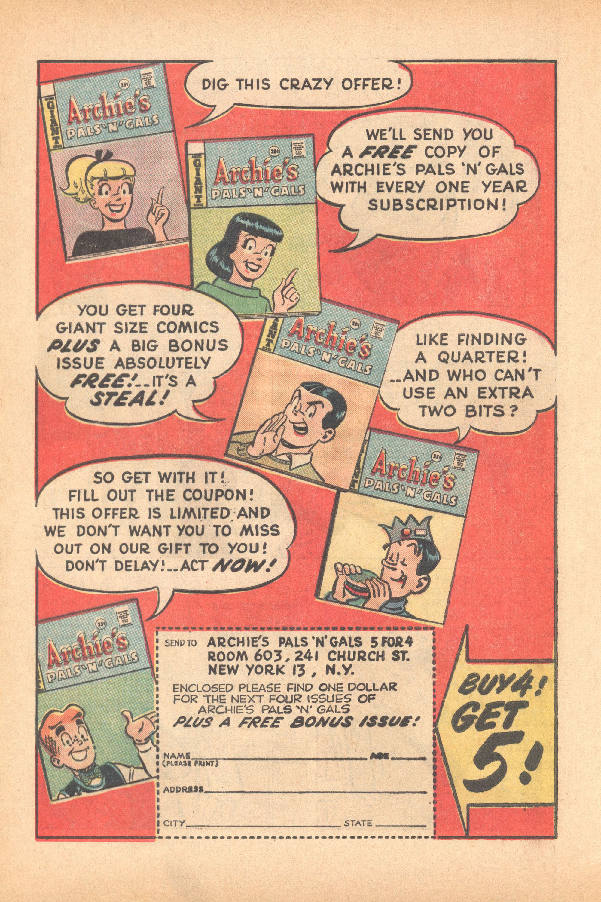 Read online Archie's Pals 'N' Gals (1952) comic -  Issue #33 - 30