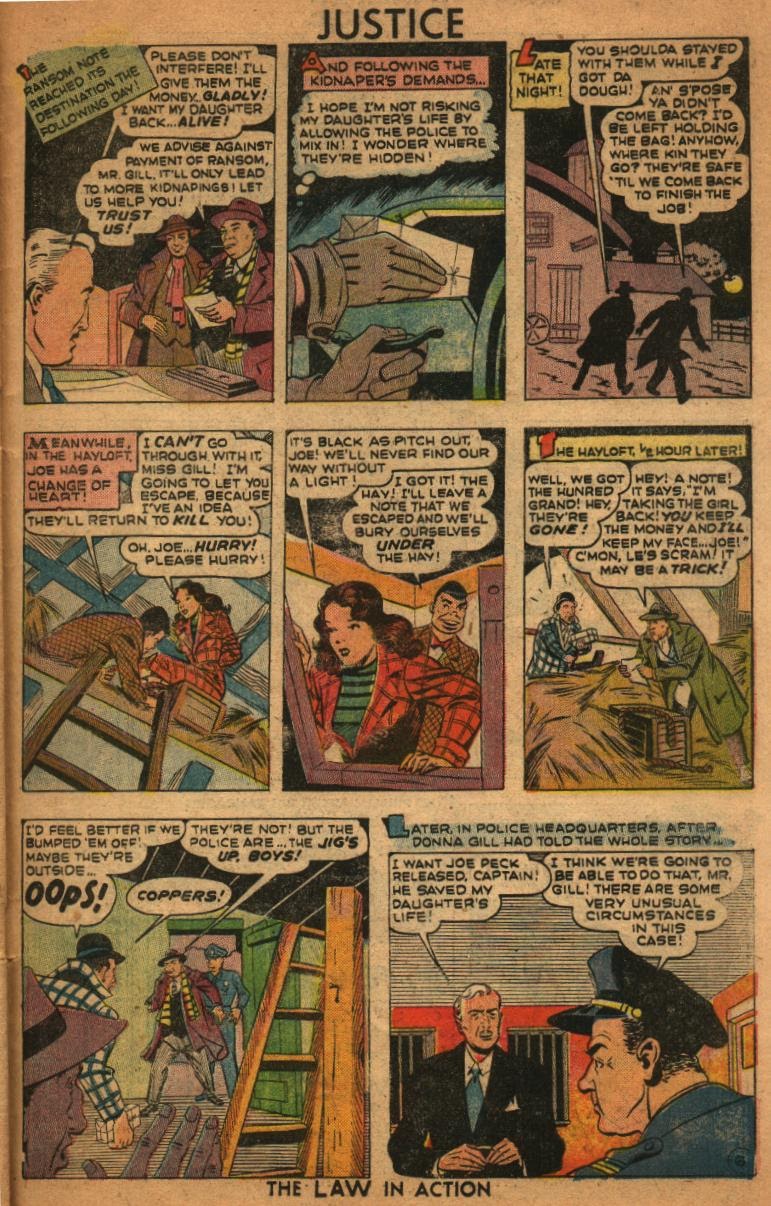 Read online Justice Comics (1948) comic -  Issue #6 - 35