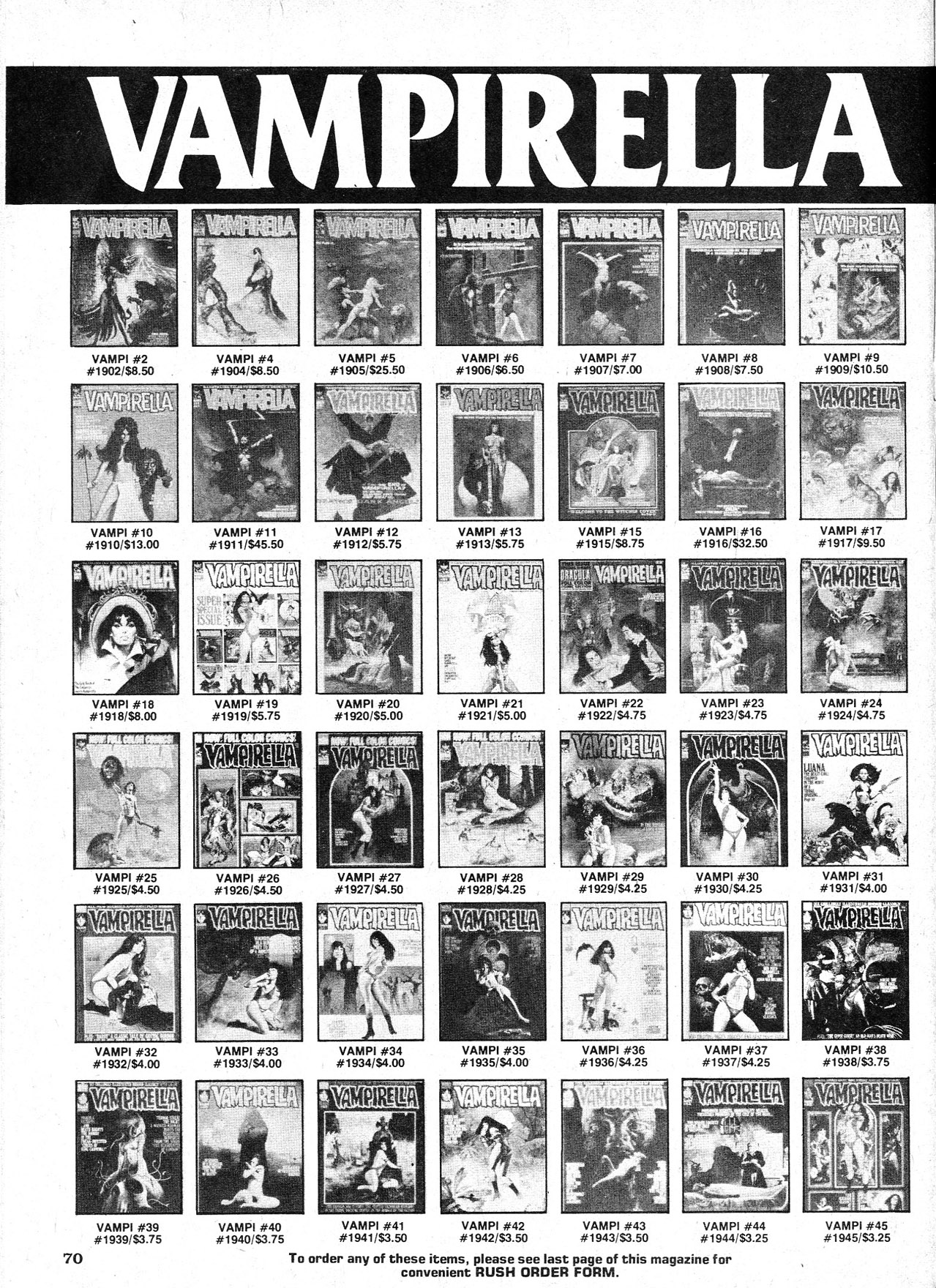 Read online Vampirella (1969) comic -  Issue #89 - 70