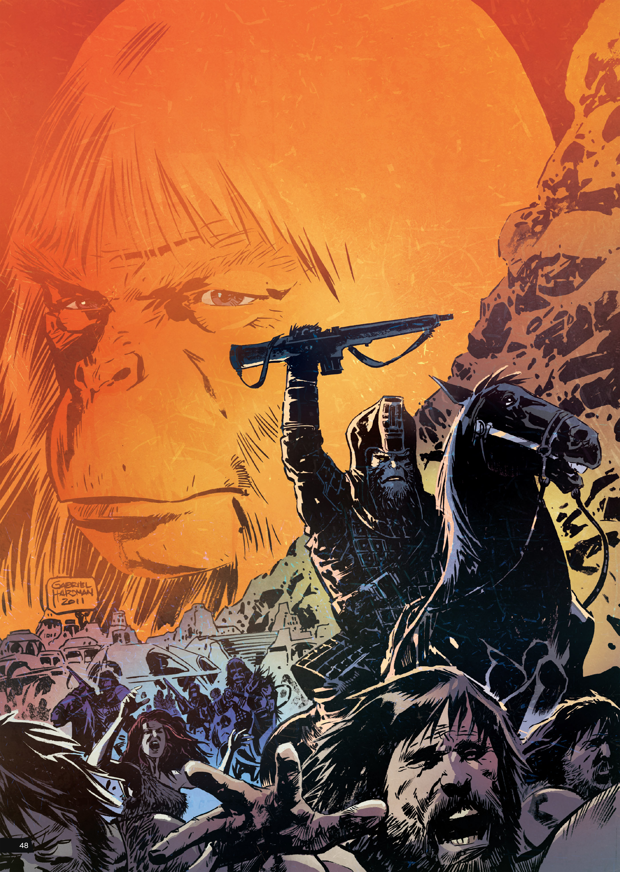 Read online Planet of the Apes Artist Tribute comic -  Issue # TPB - 48