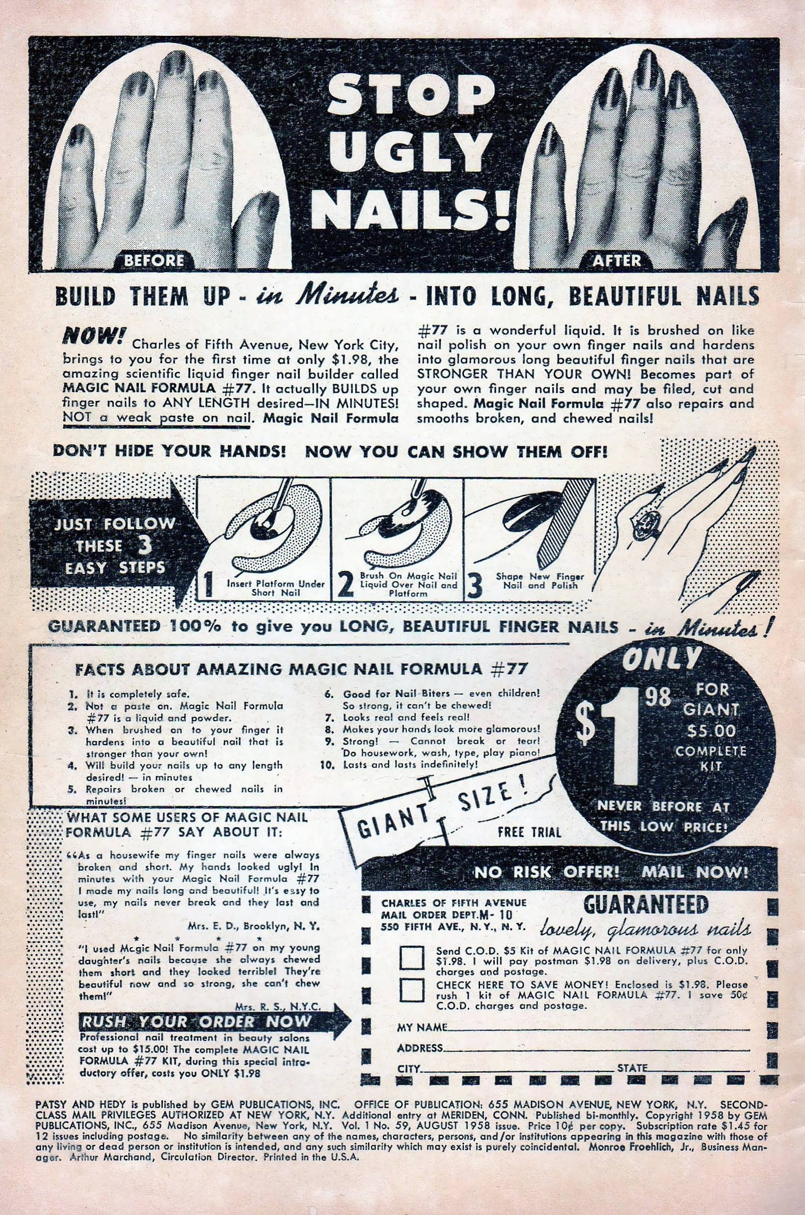 Read online Patsy and Hedy comic -  Issue #59 - 2