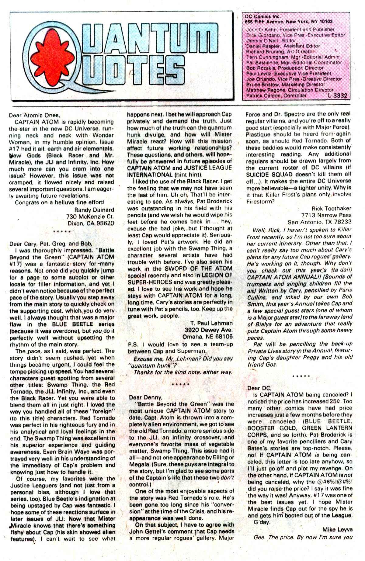 Read online Captain Atom (1987) comic -  Issue #20 - 24