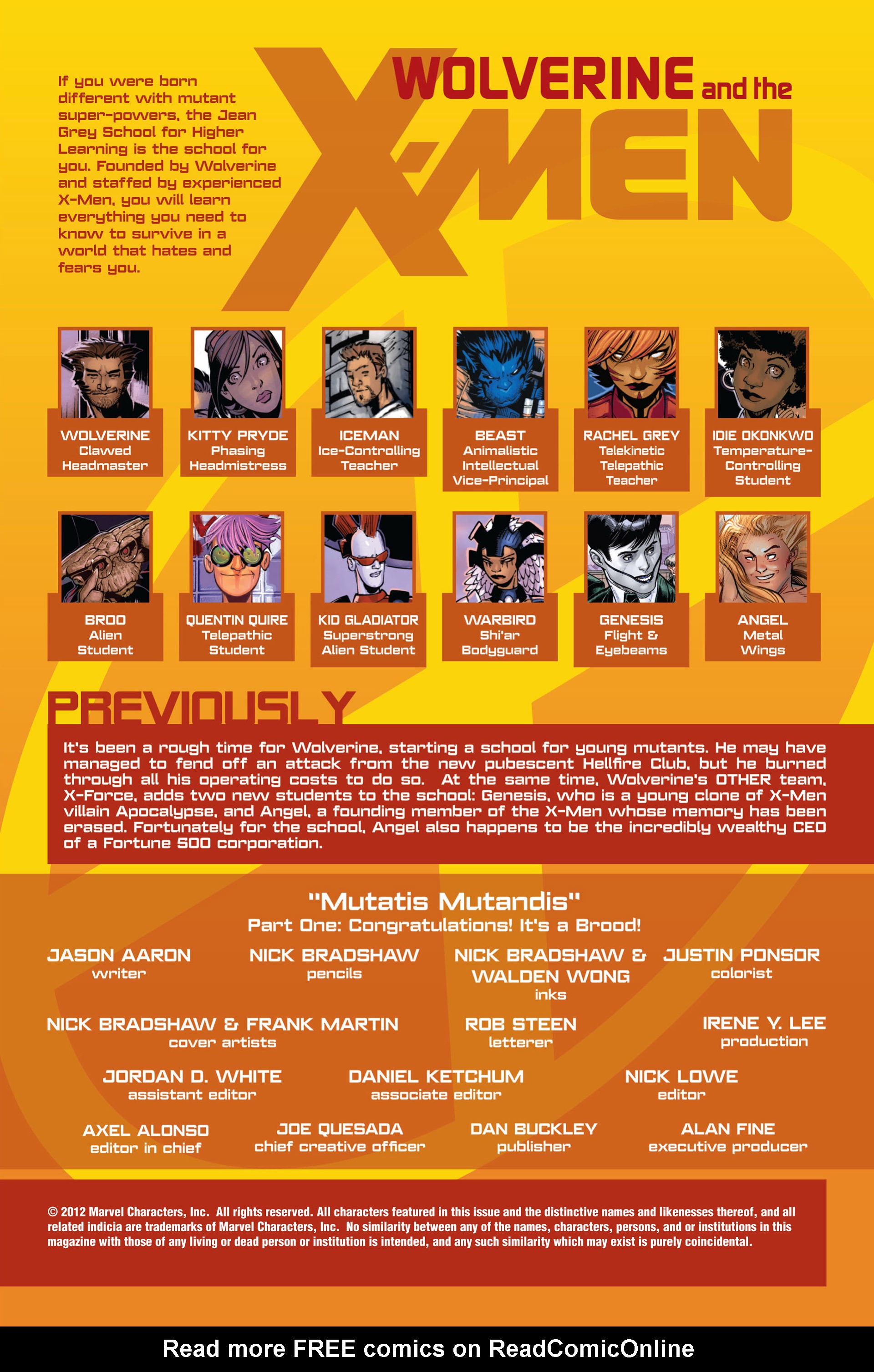 Read online Wolverine & The X-Men comic -  Issue #5 - 2