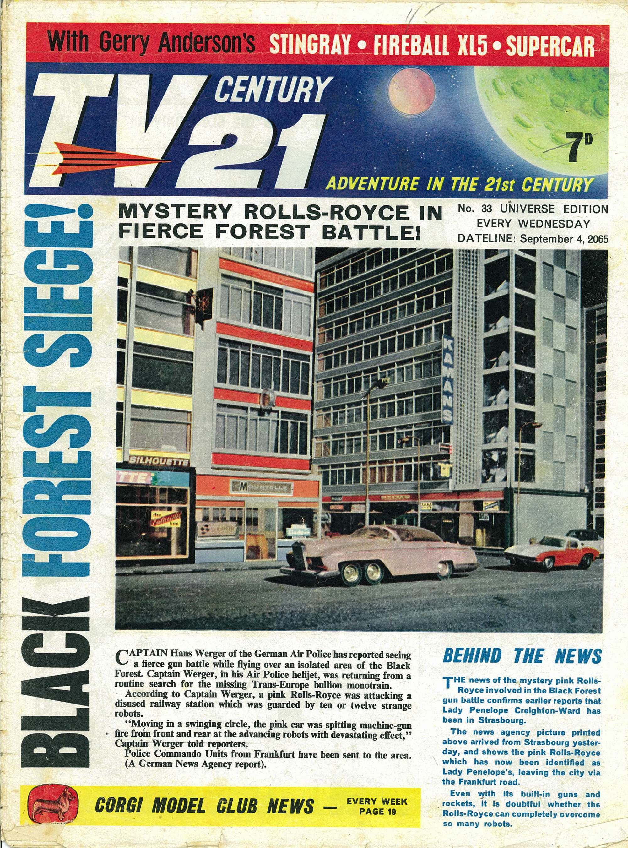 Read online TV Century 21 (TV 21) comic -  Issue #33 - 1