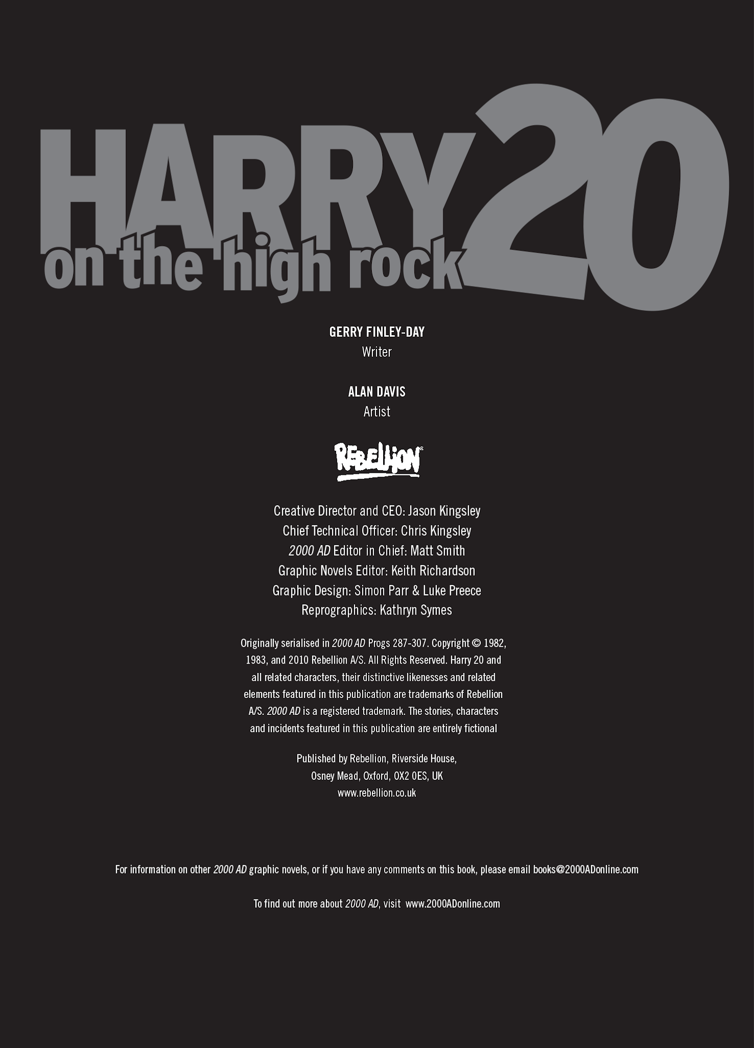 Read online Harry 20 on the High Rock comic -  Issue # TPB - 4