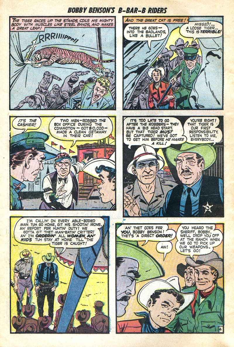 Read online Bobby Benson's B-Bar-B Riders comic -  Issue #3 - 6