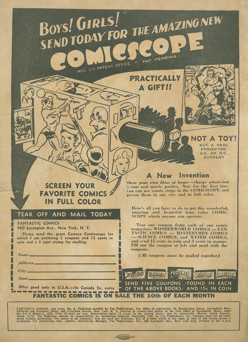 Read online Fantastic Comics comic -  Issue #8 - 2