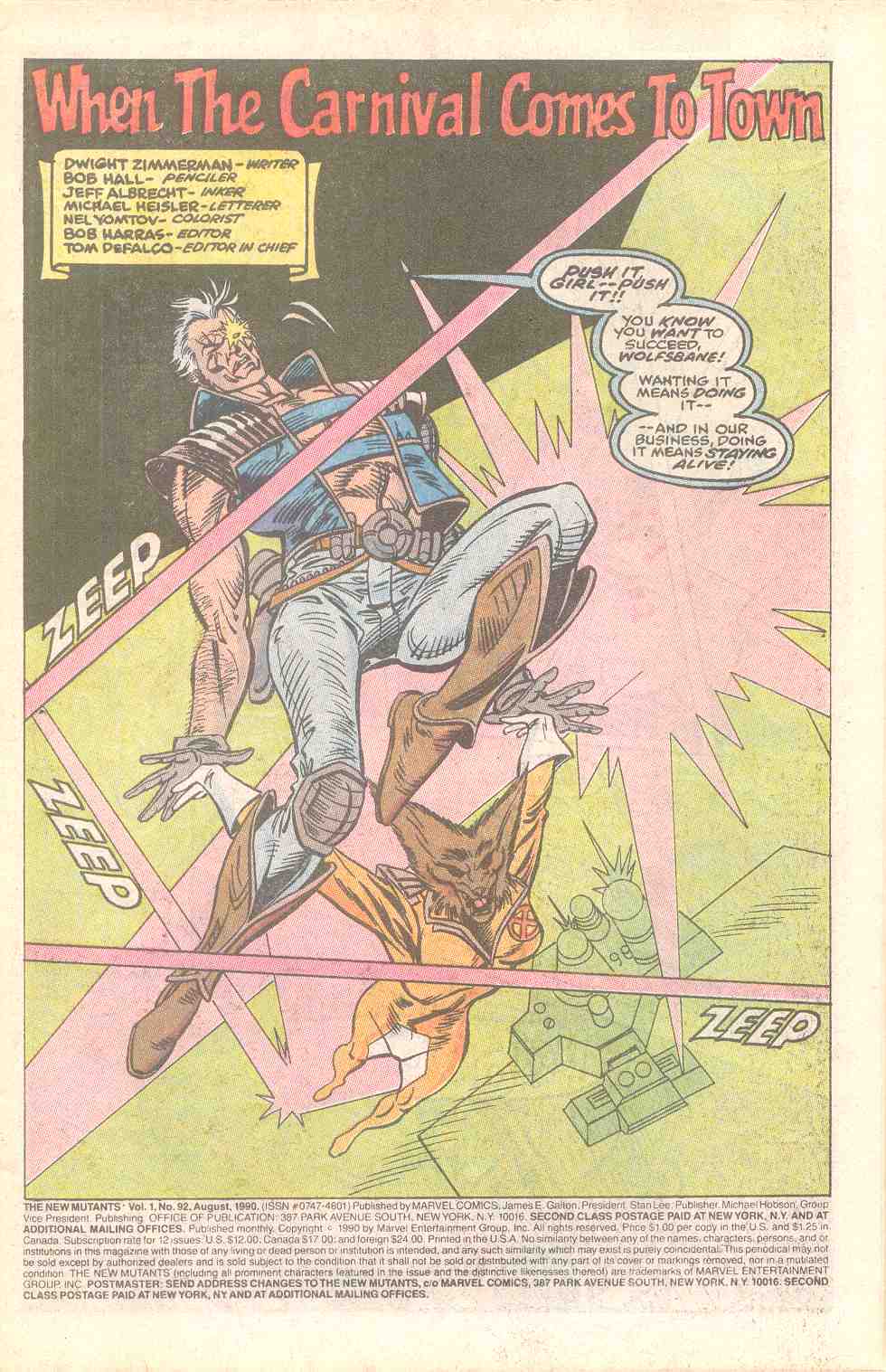 Read online The New Mutants comic -  Issue #92 - 2