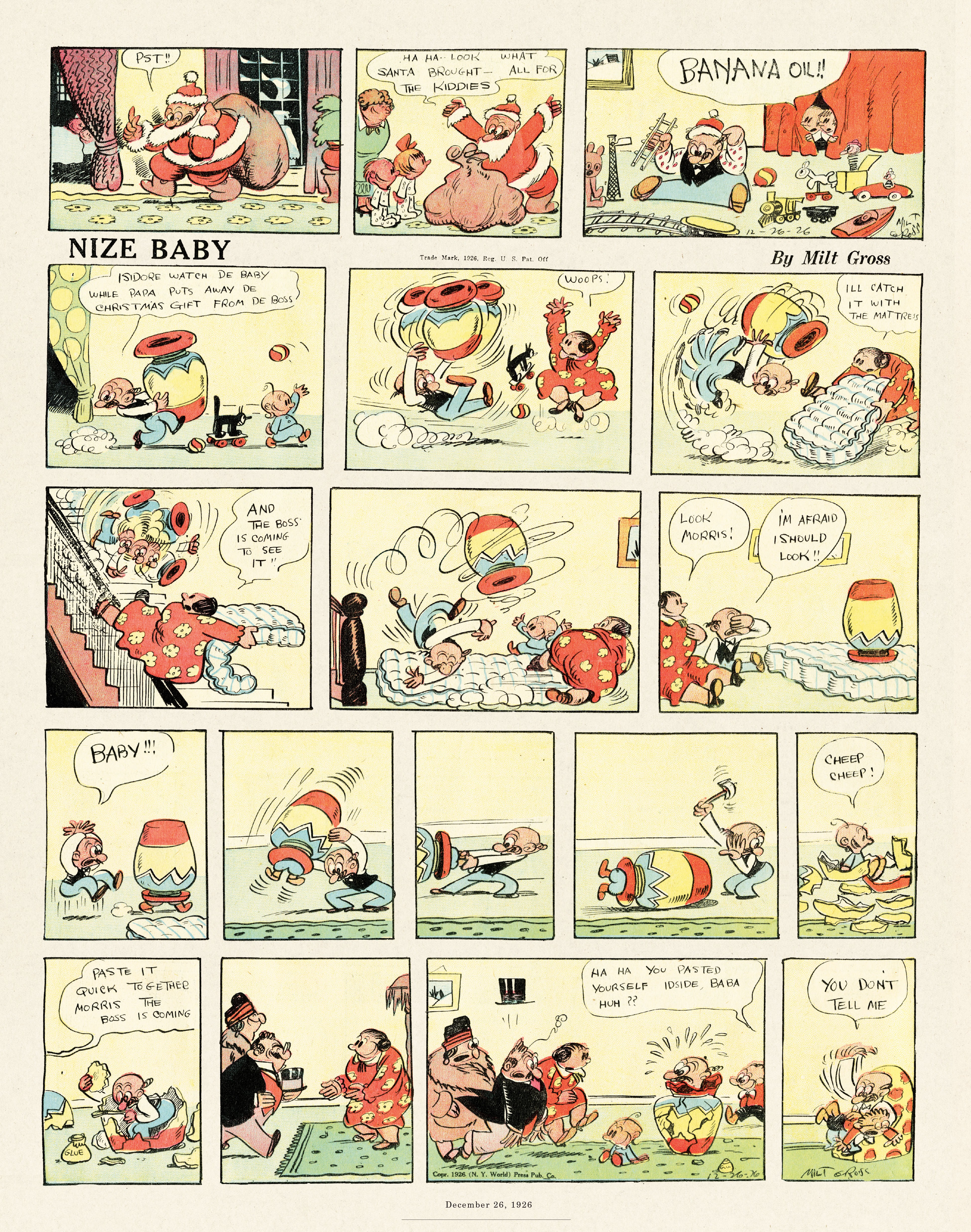 Read online Gross Exaggerations: The Meshuga Comic Strips of Milt Gross comic -  Issue # TPB - 28