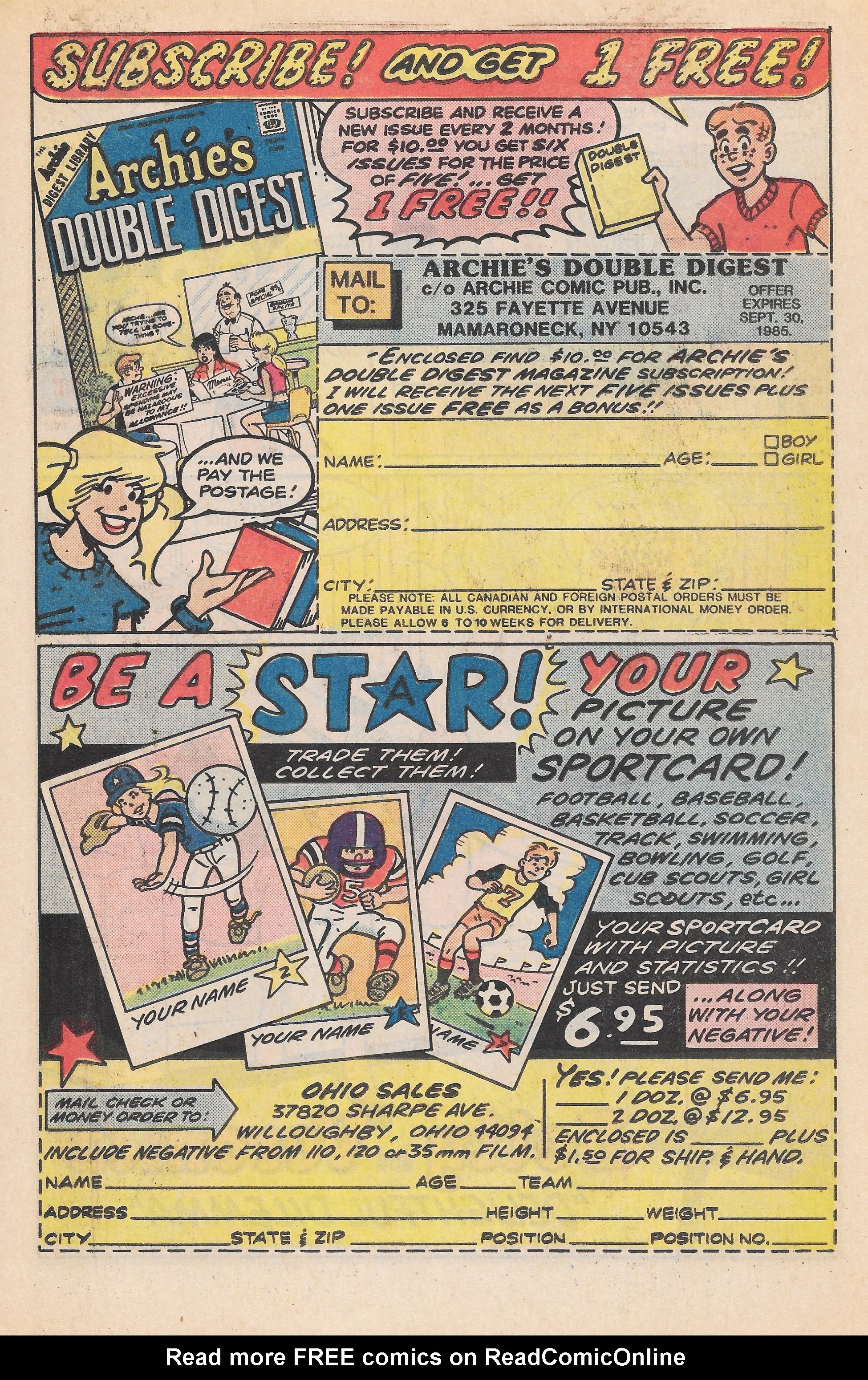 Read online Archie Giant Series Magazine comic -  Issue #550 - 19