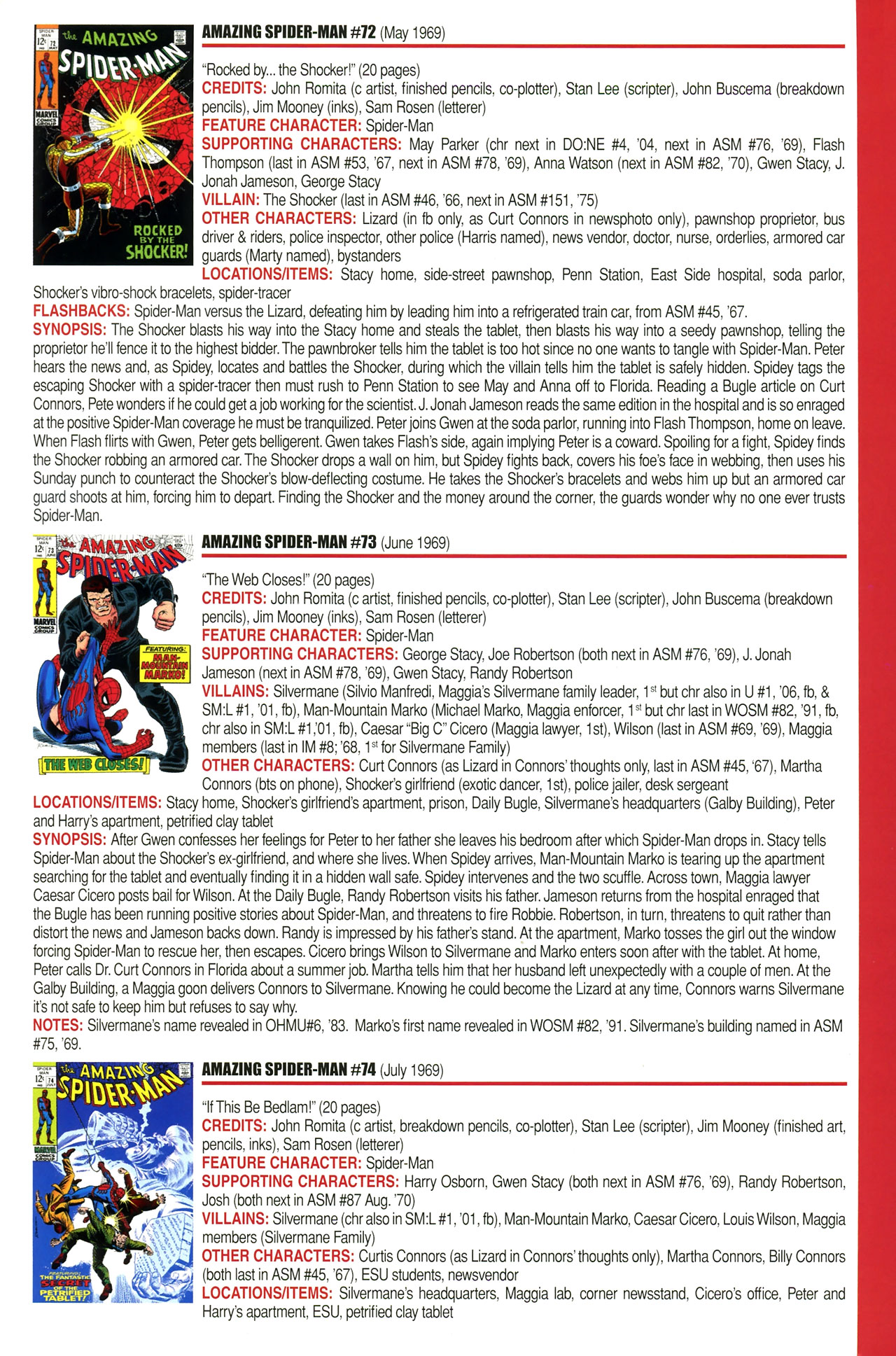 Read online Official Index to the Marvel Universe comic -  Issue #2 - 11