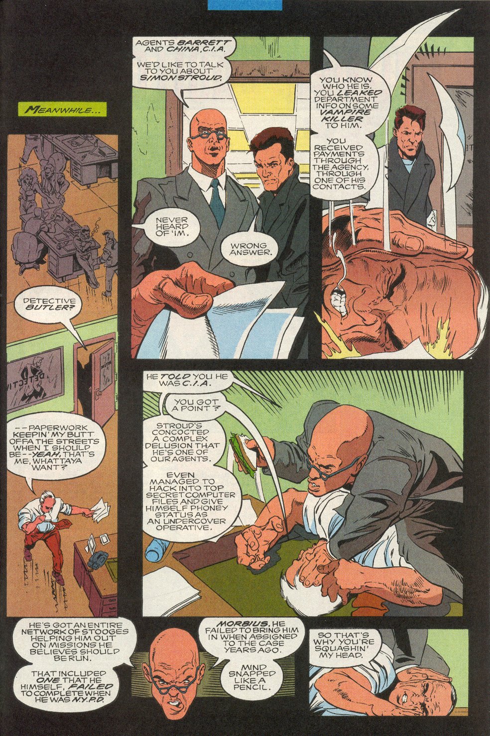 Read online Morbius: The Living Vampire (1992) comic -  Issue #10 - 20