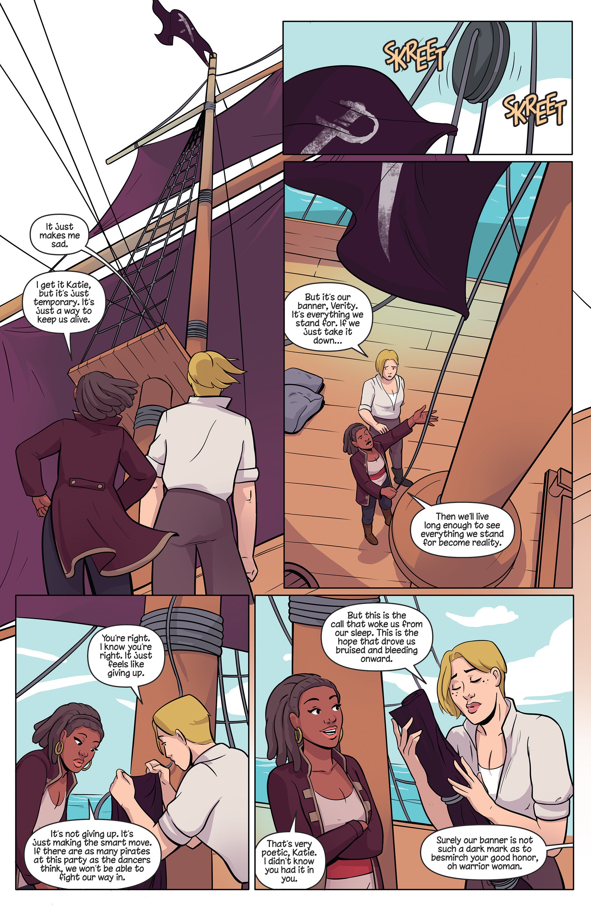 Read online Princeless Raven Year Two: Love and Revenge comic -  Issue # _TPB Assault On Golden Rock - 36