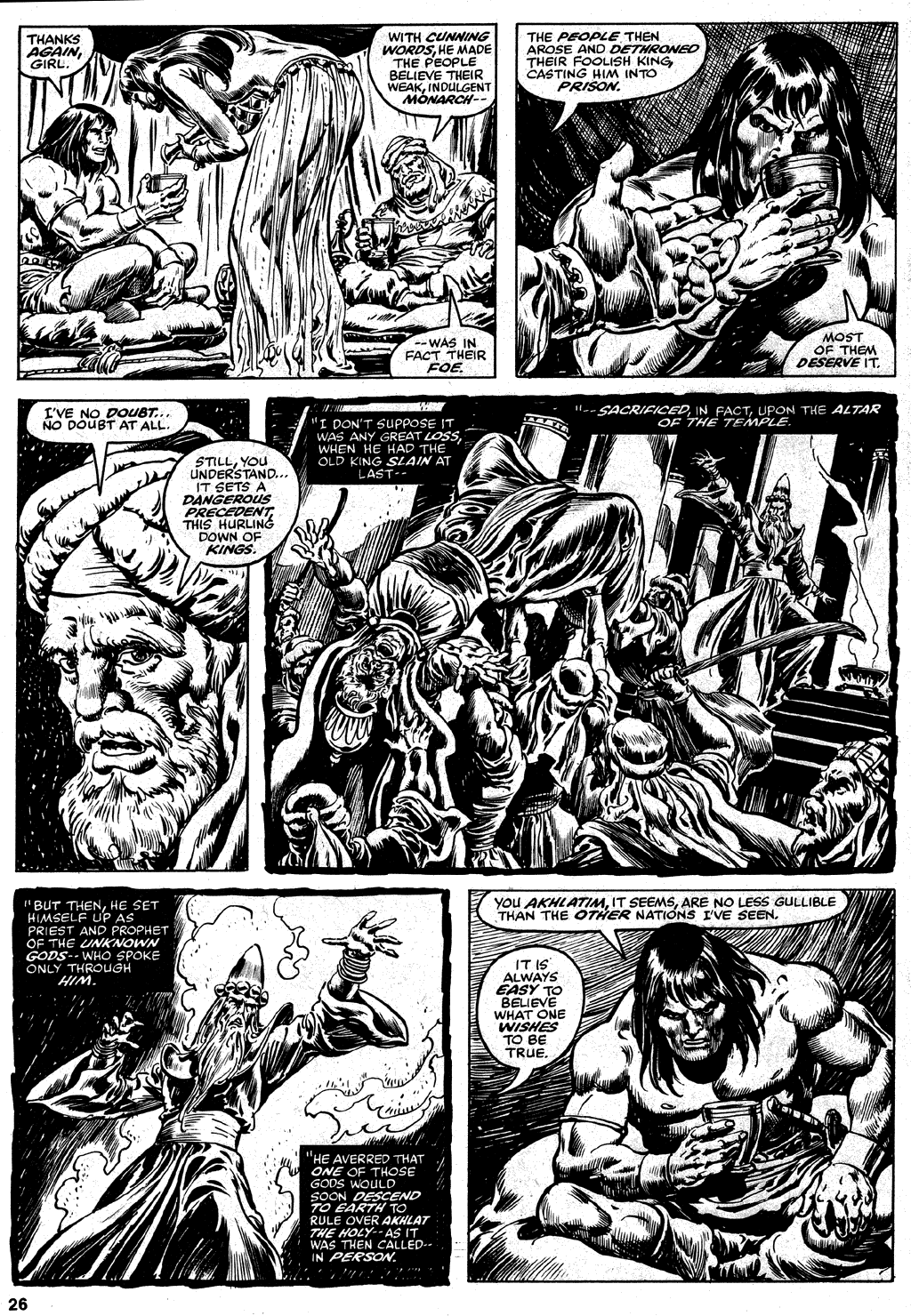 Read online The Savage Sword Of Conan comic -  Issue #35 - 26