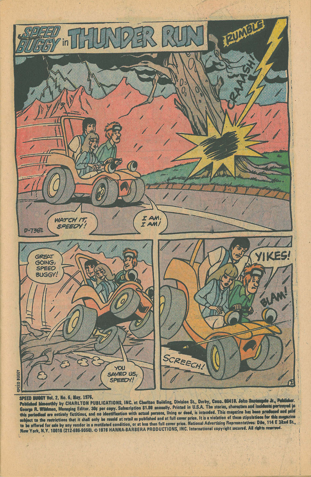 Read online Speed Buggy comic -  Issue #6 - 3