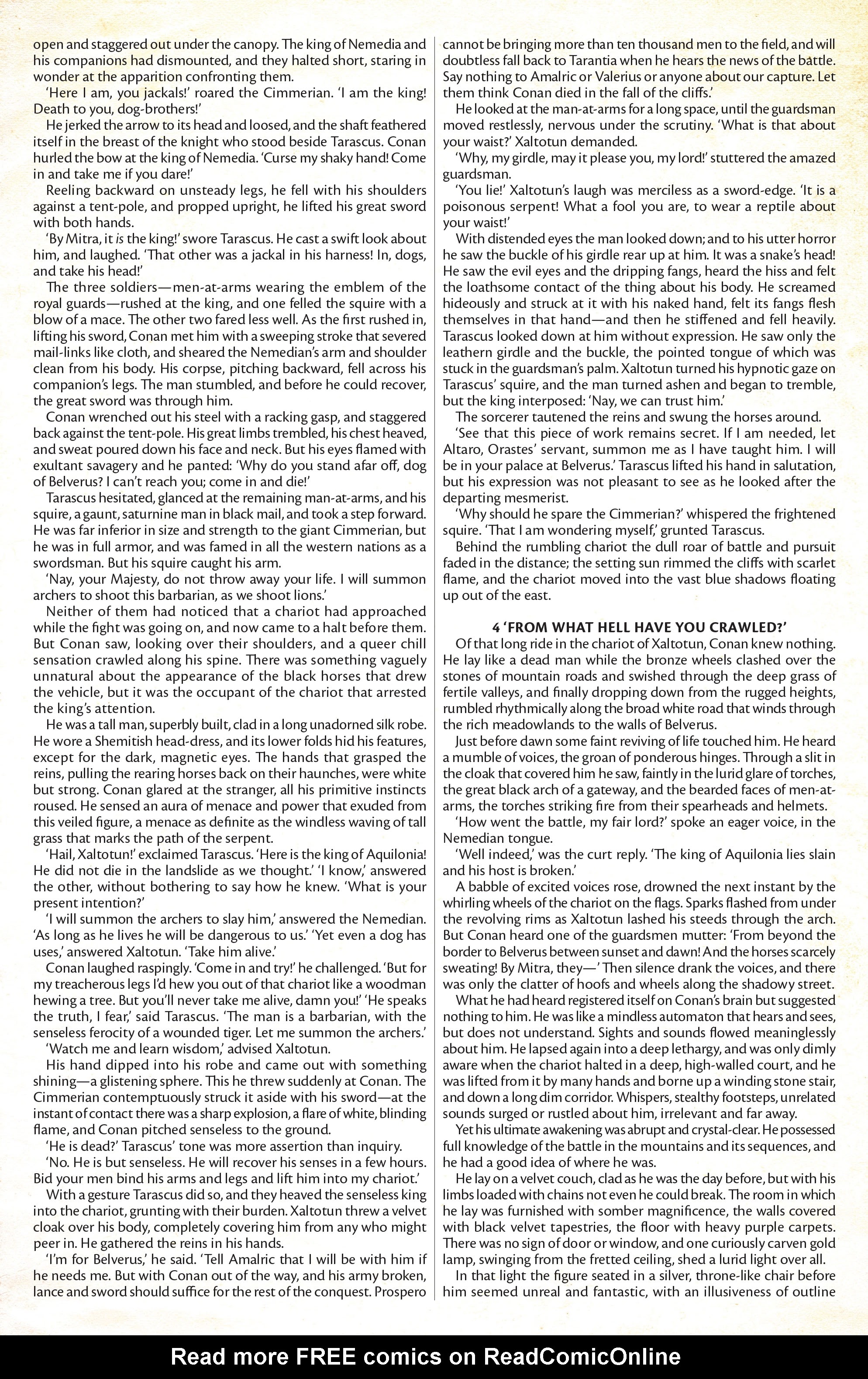 Read online The Cimmerian: Hour of the Dragon comic -  Issue #1 - 26