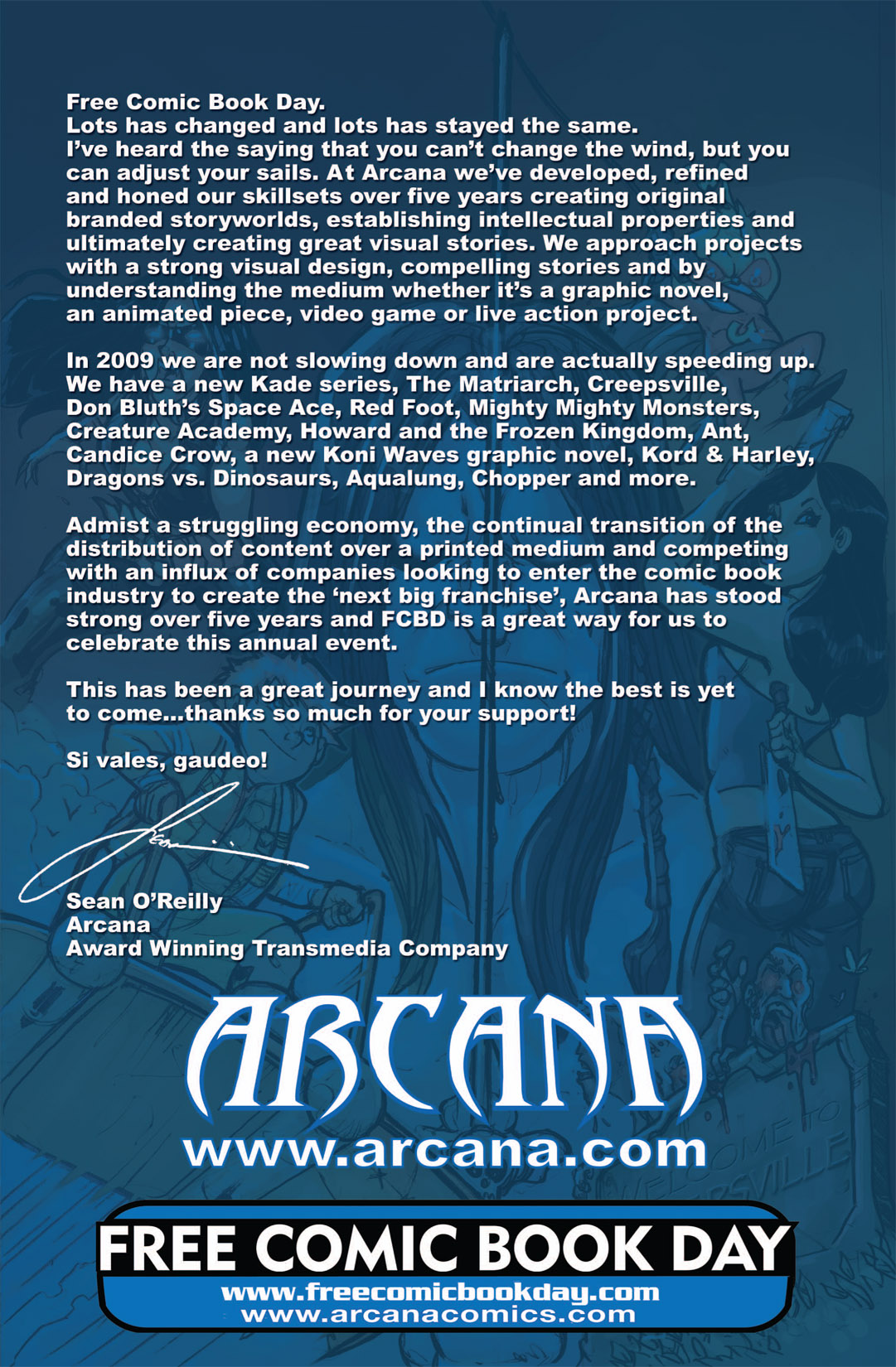 Read online Arcana Studio Presents: Free Comic Book Day comic -  Issue #2009 - 2