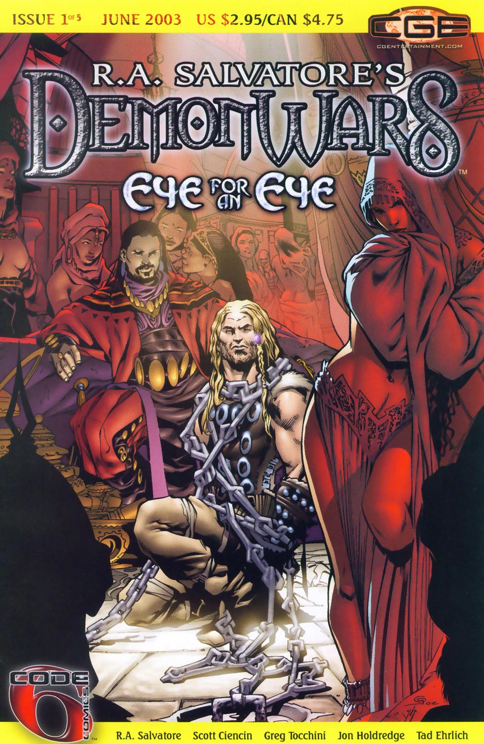 Read online R.A. Salvatore's DemonWars: Eye for an Eye comic -  Issue #1 - 1