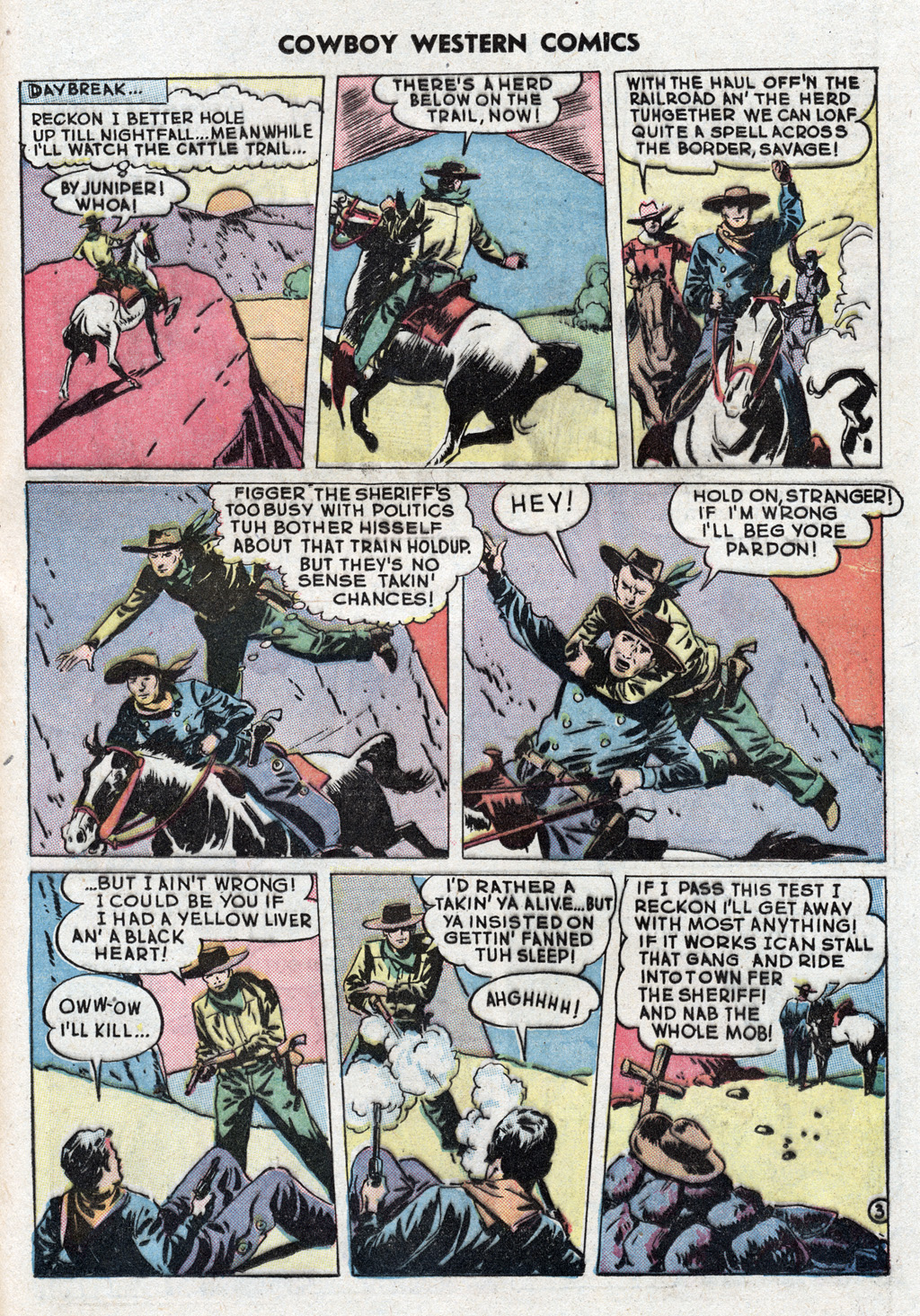 Read online Cowboy Western Comics (1948) comic -  Issue #22 - 33