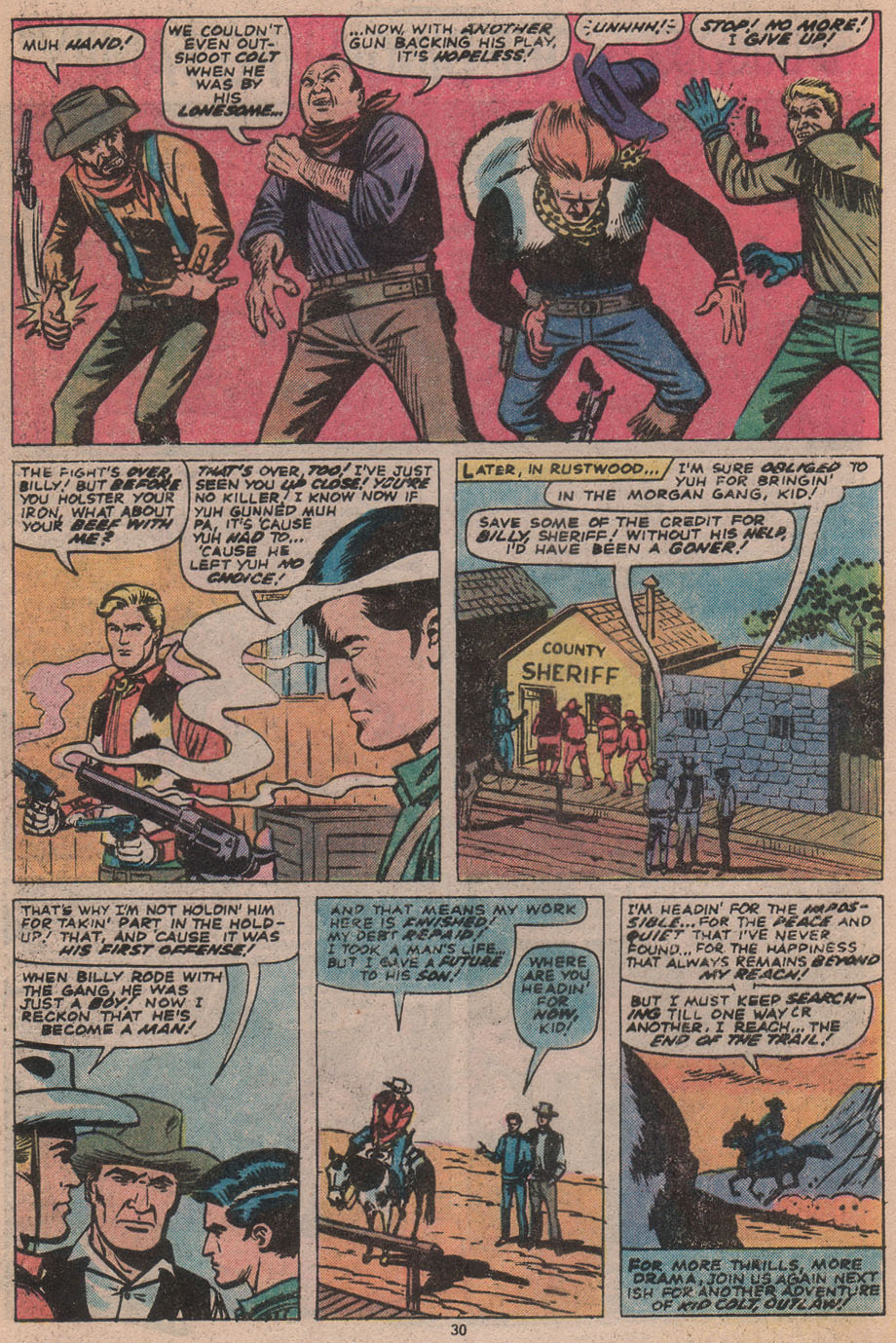 Read online Kid Colt Outlaw comic -  Issue #222 - 32