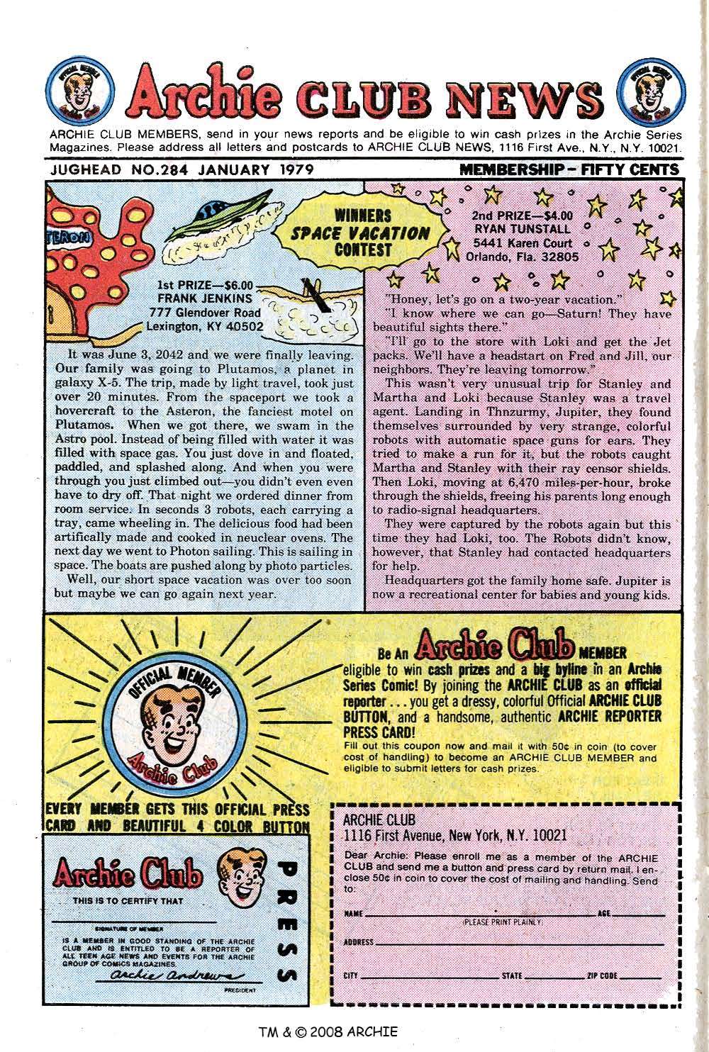 Read online Jughead (1965) comic -  Issue #284 - 10
