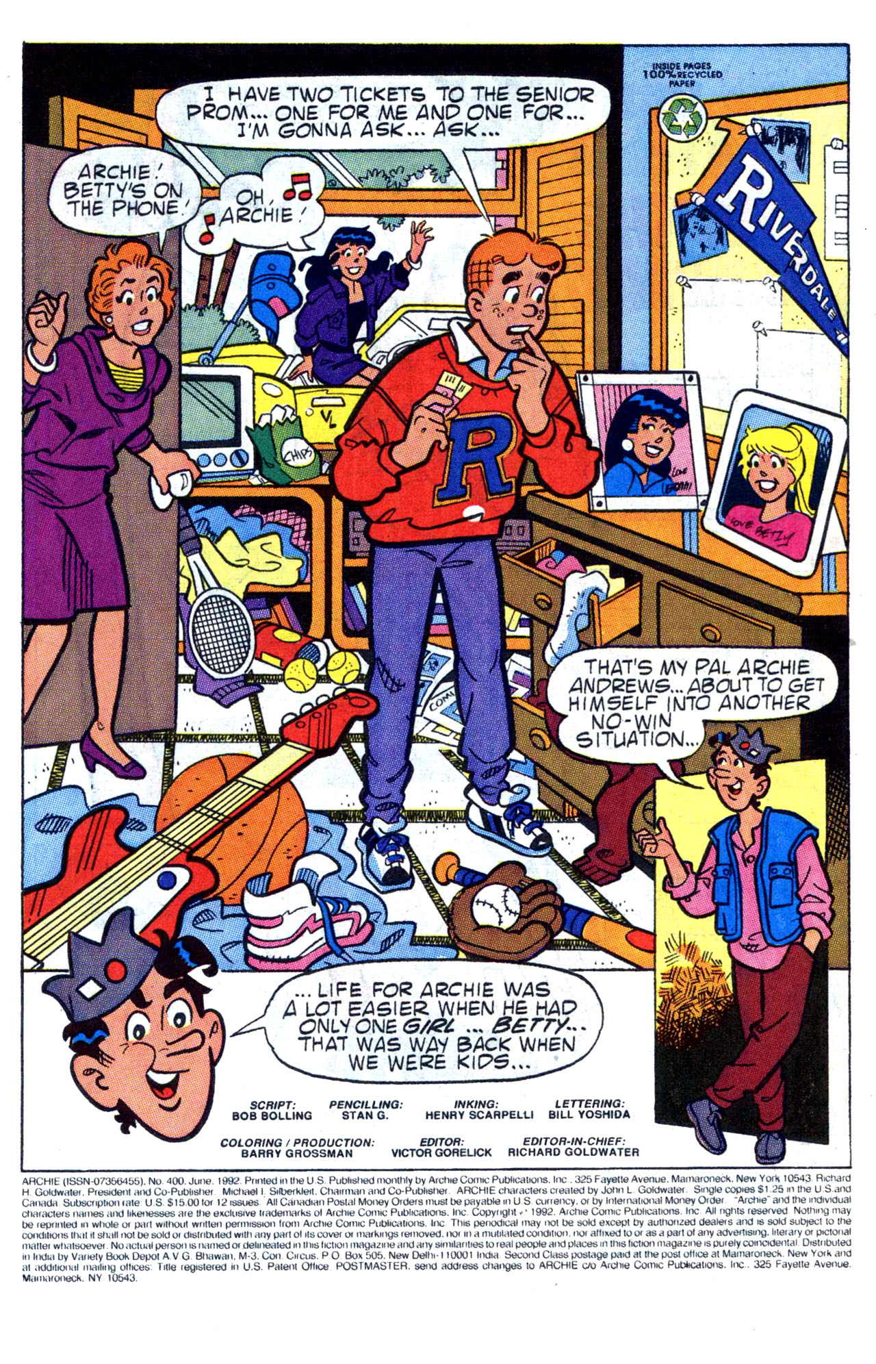 Read online Archie (1960) comic -  Issue #400 - 3