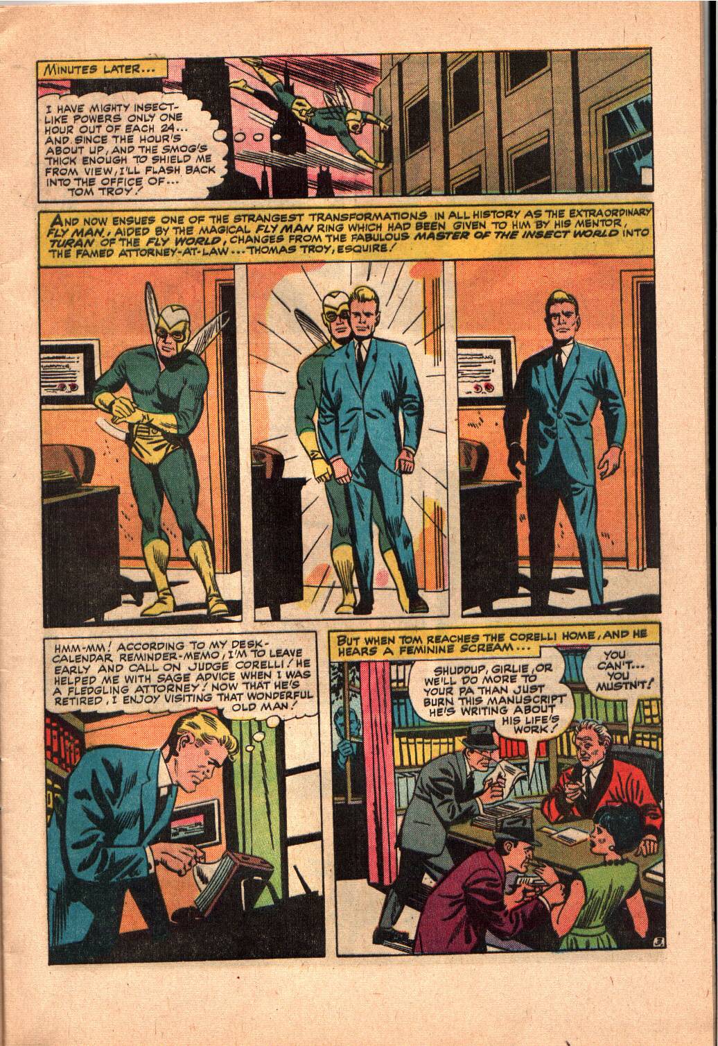 Read online Fly Man comic -  Issue #37 - 4