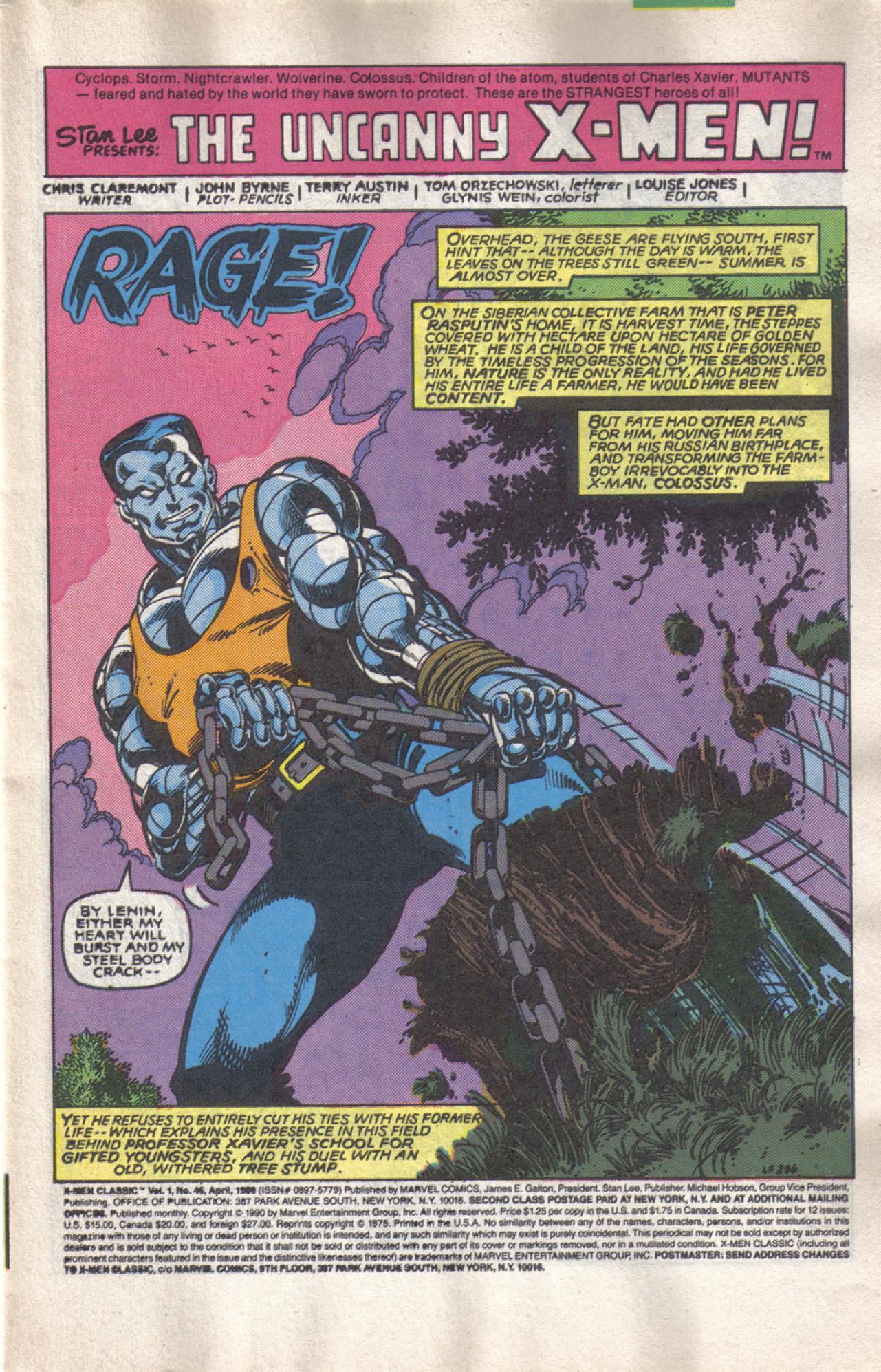 Read online X-Men Classic comic -  Issue #46 - 2