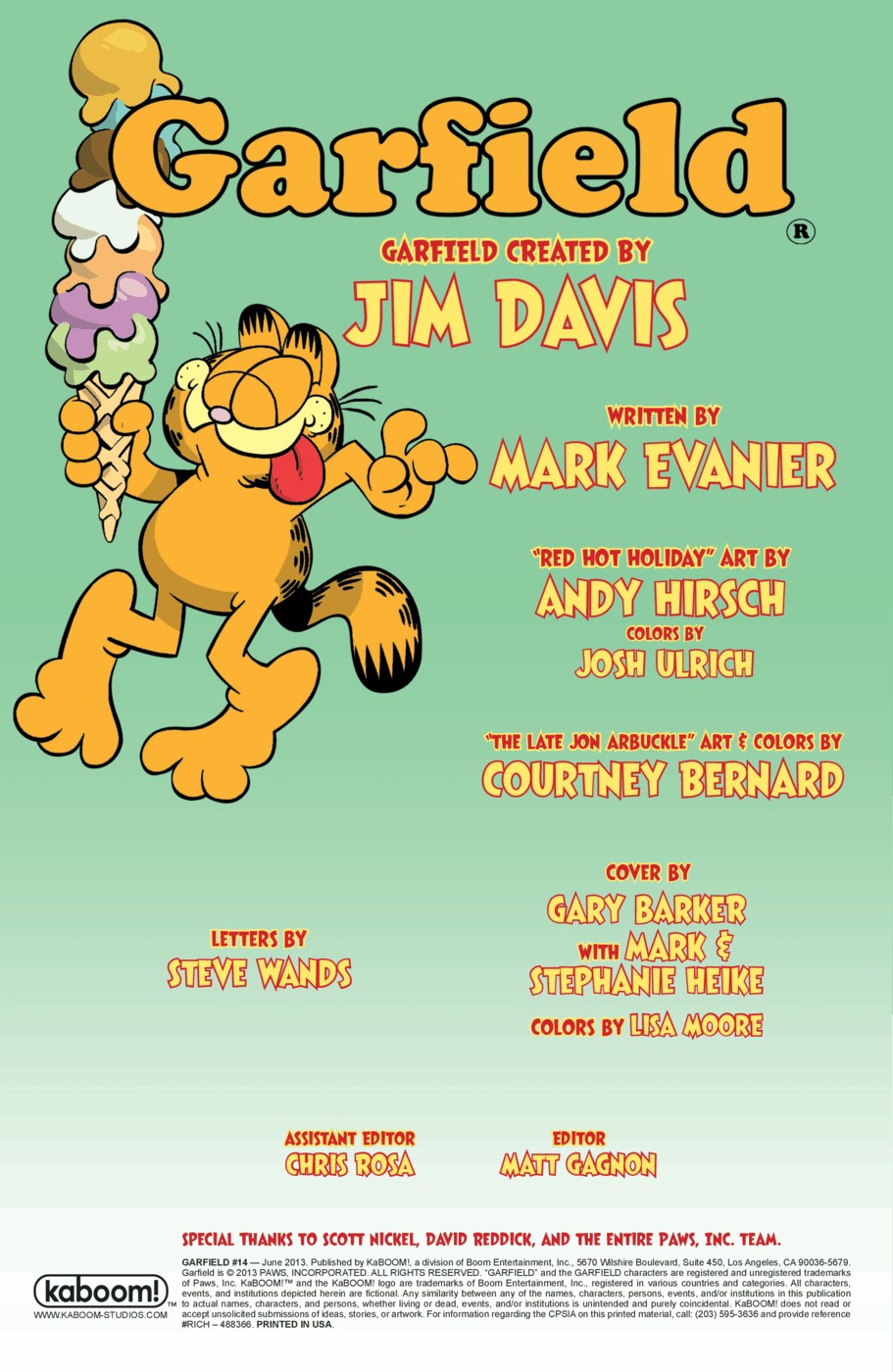 Read online Garfield comic -  Issue #14 - 2