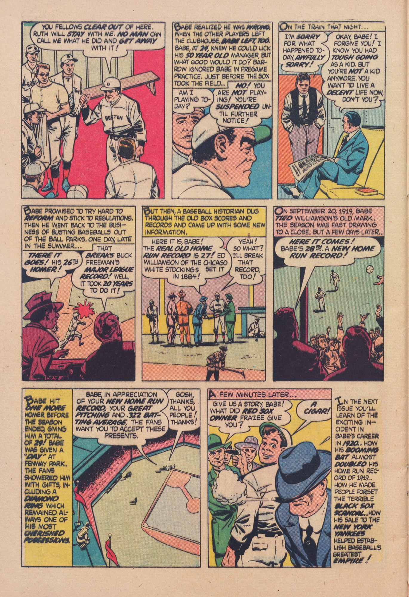 Read online Babe Ruth Sports Comics comic -  Issue #11 - 31